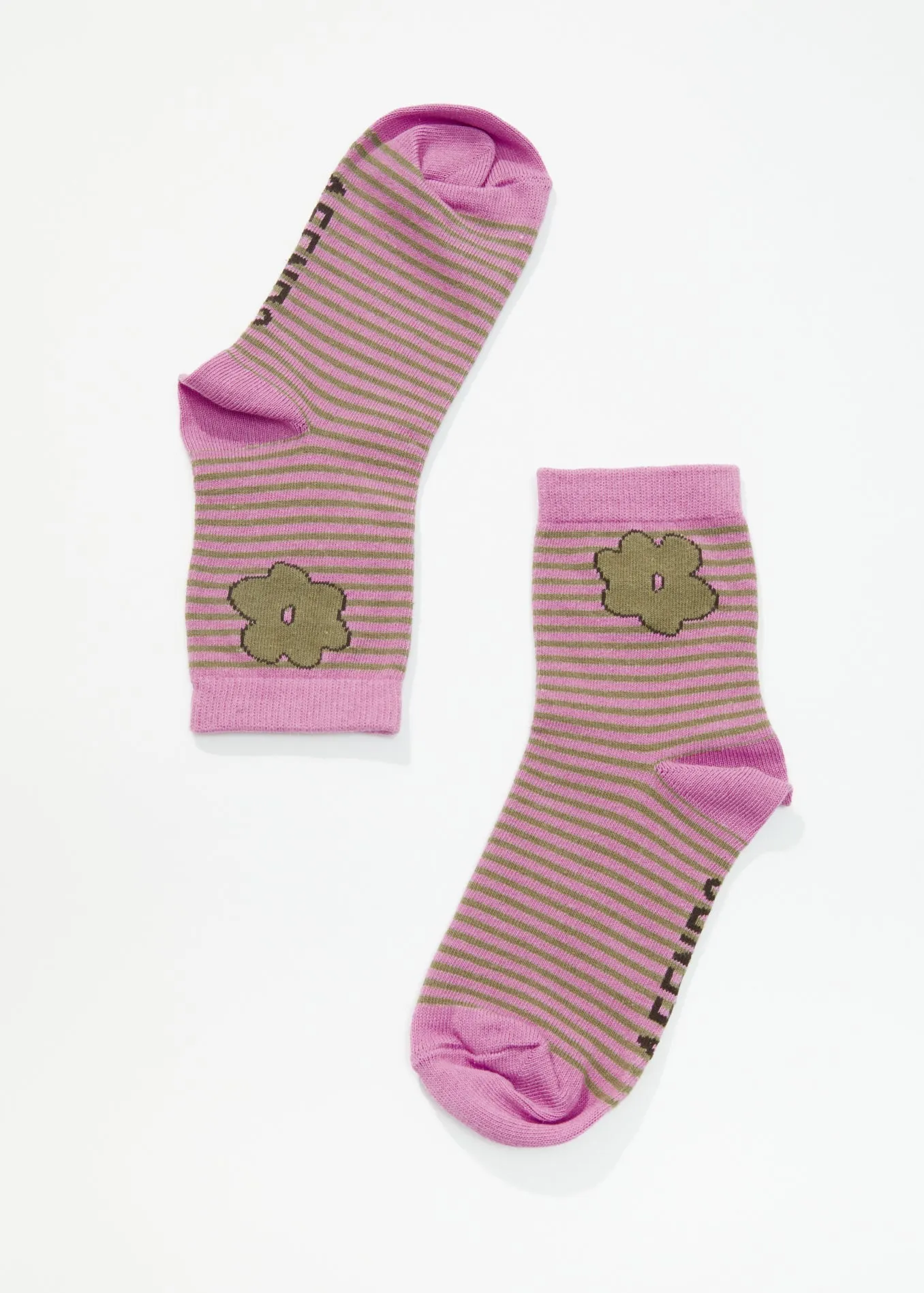 AFENDS Unisex Lily - Crew Socks - Candy