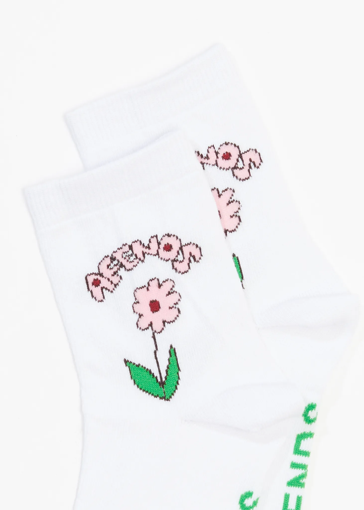 AFENDS Unisex Sun Dancer - Crew Socks - White