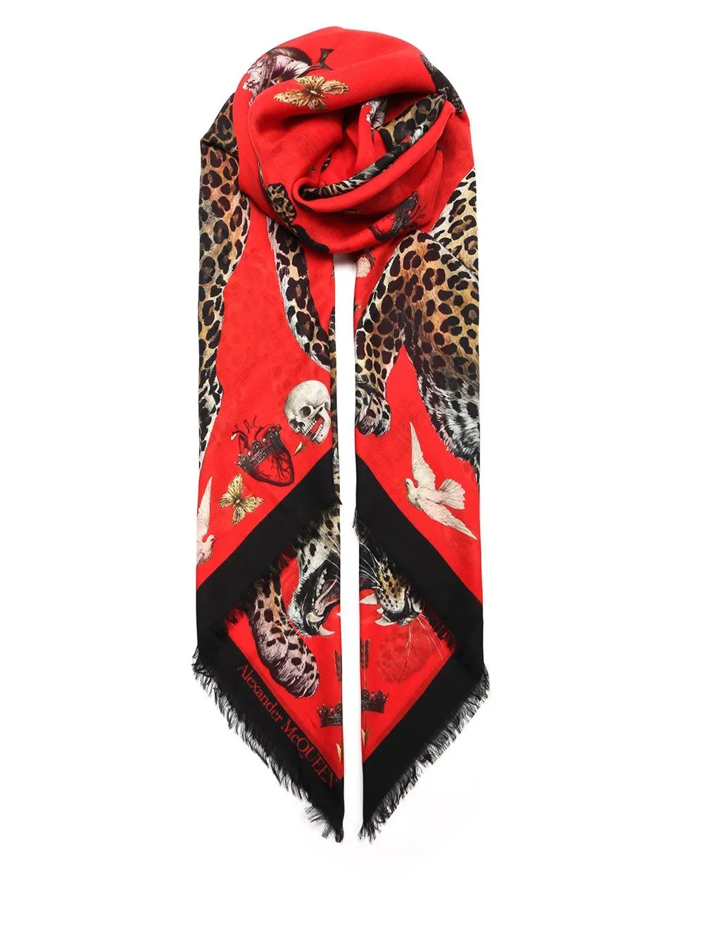 Alexander McQueen Graphic Printed Shawl