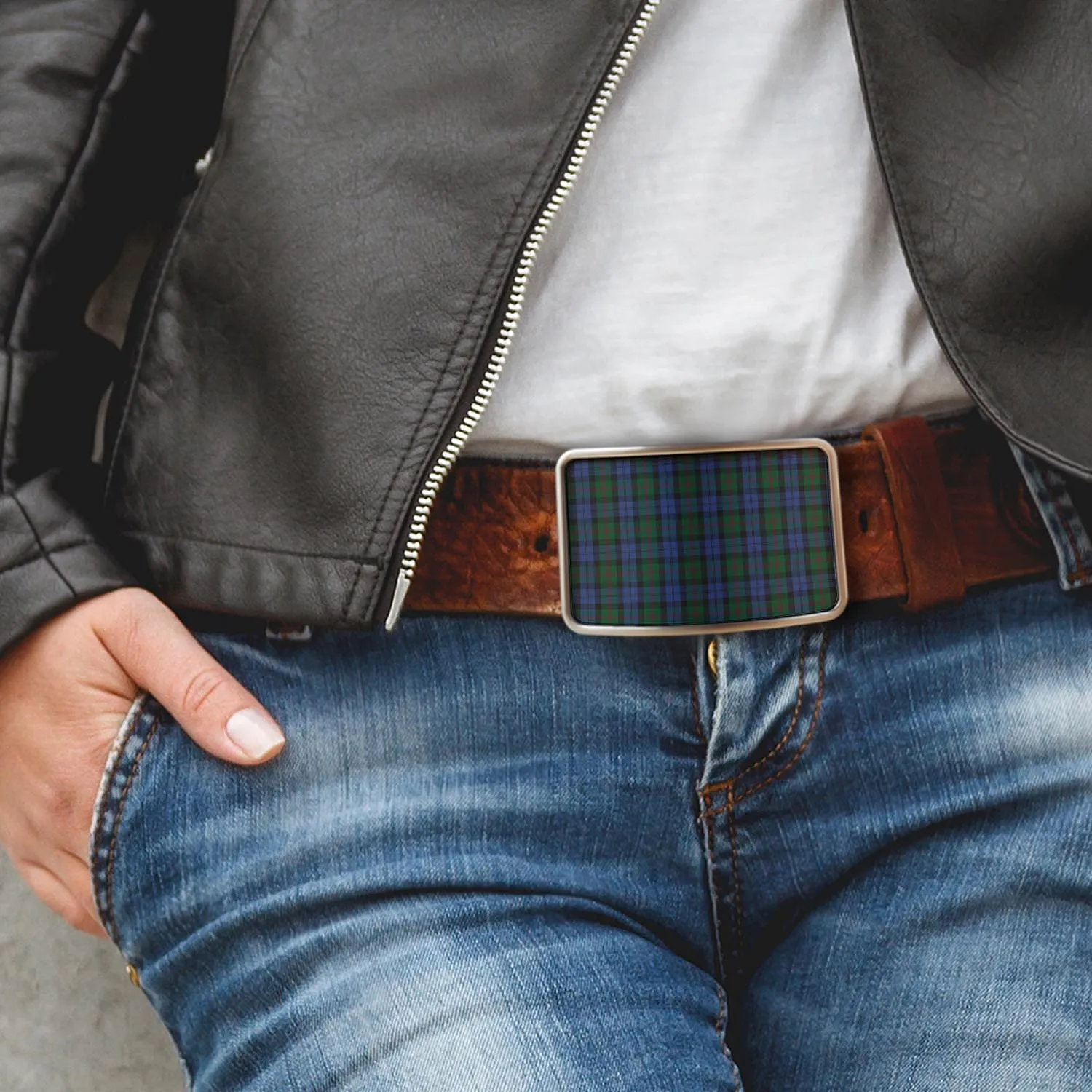 Baird Tartan Belt Buckles