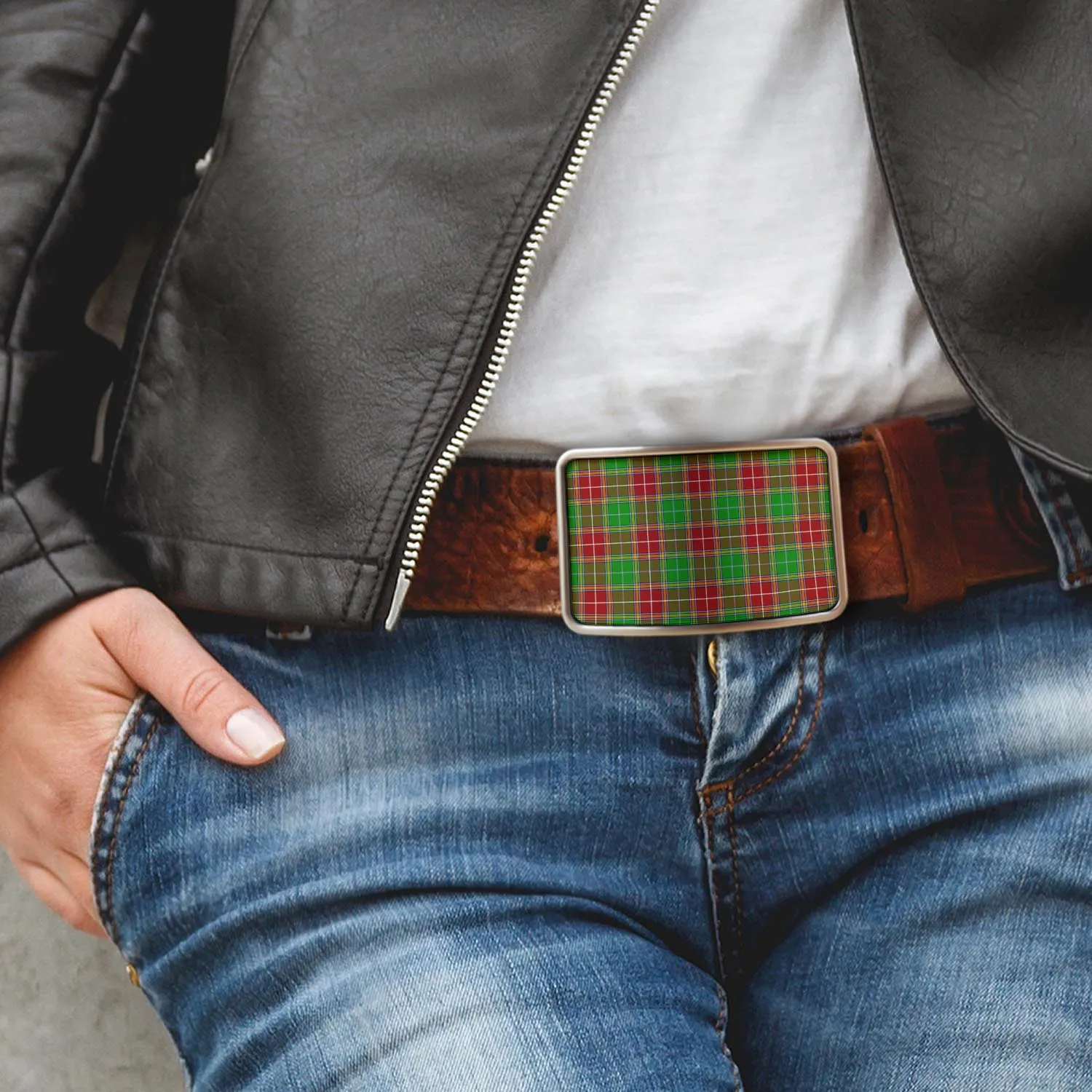 Baxter Modern Tartan Belt Buckles