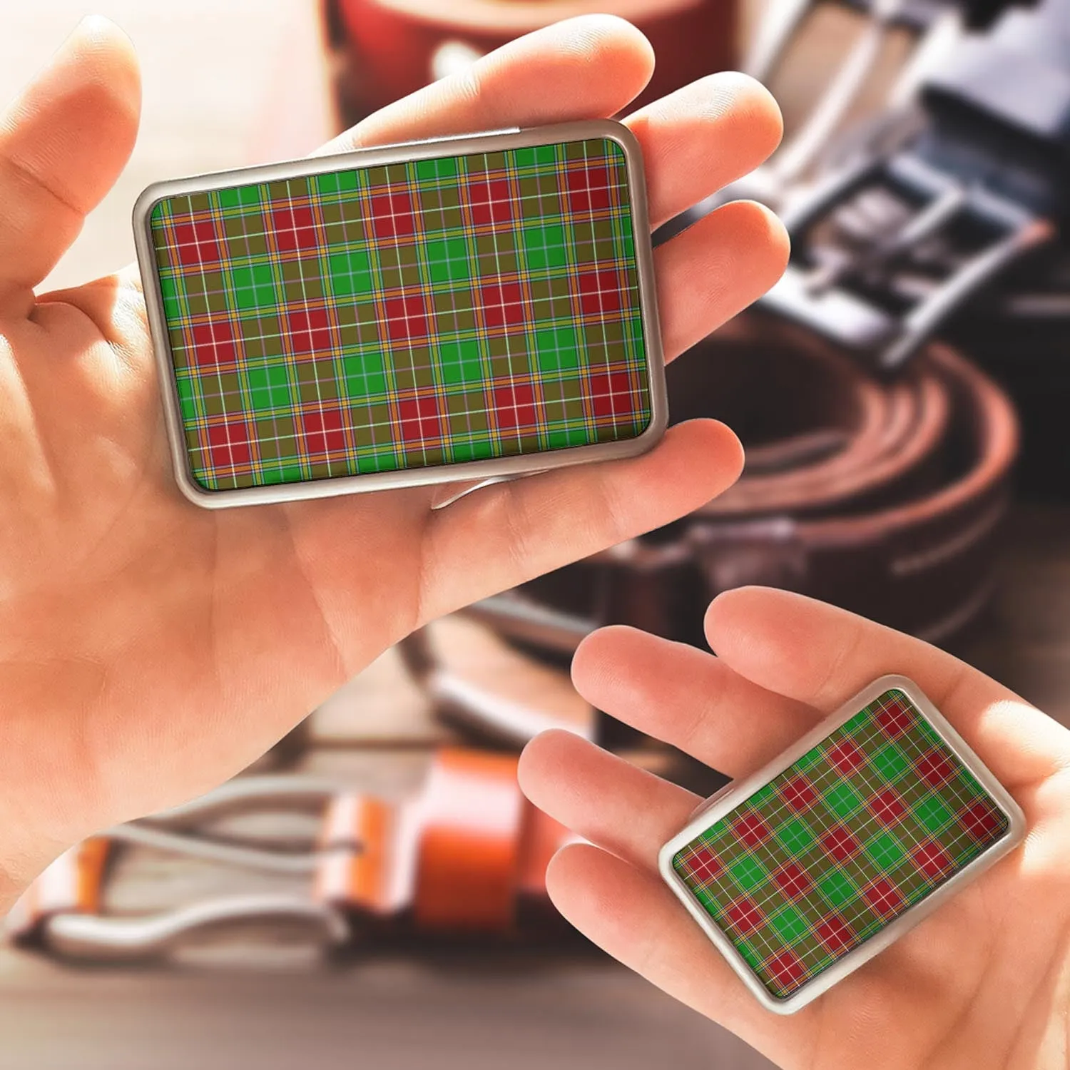 Baxter Modern Tartan Belt Buckles