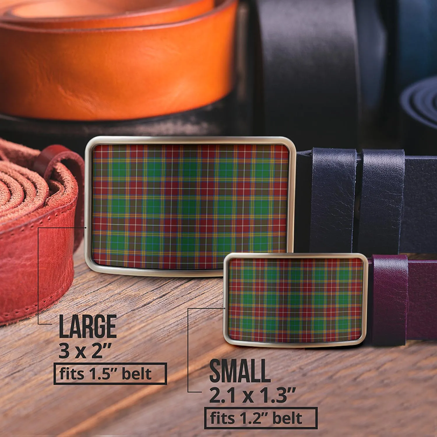 Baxter Tartan Belt Buckles