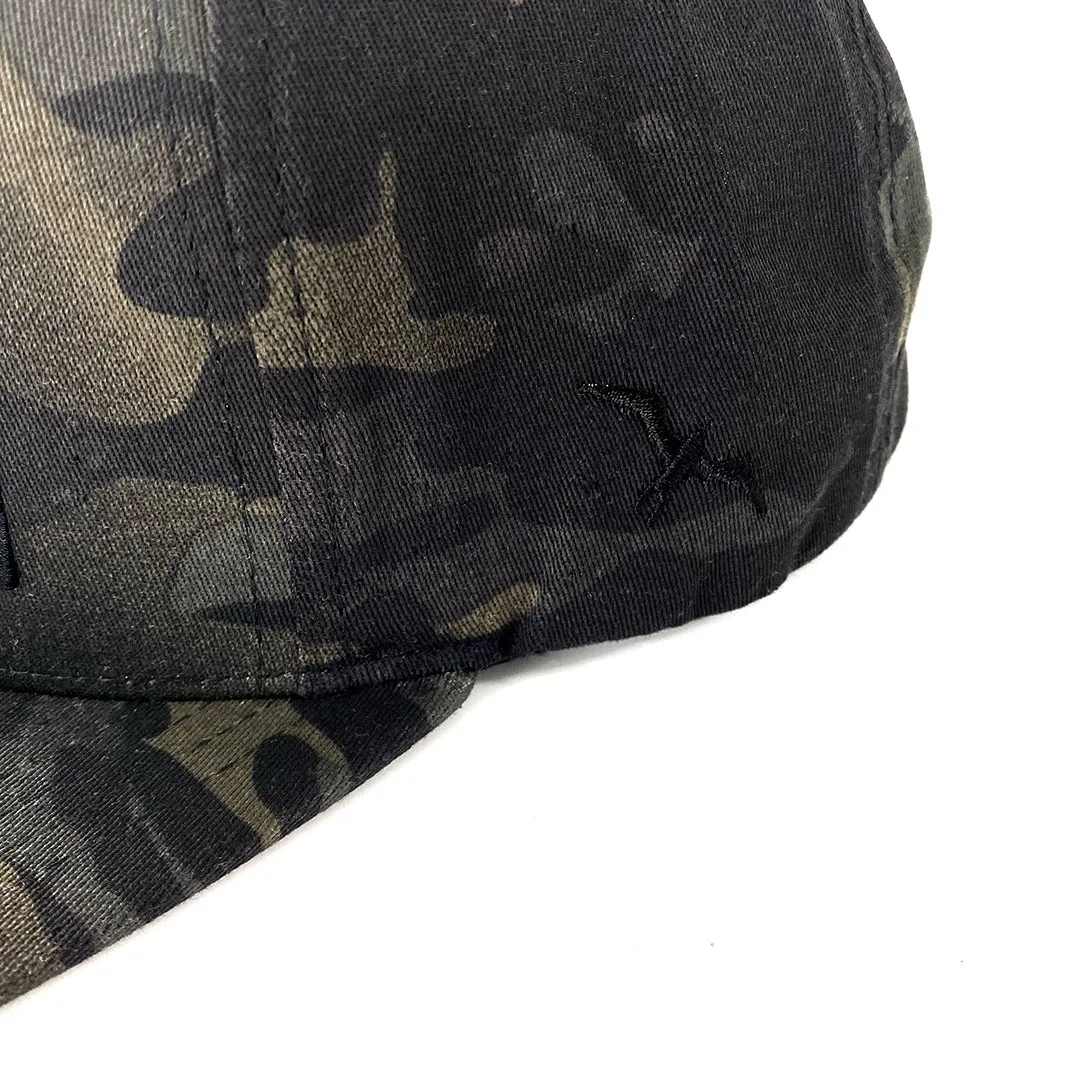 BLACK CAMO SNAPBACK HAT