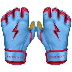 Bruce Bolt - BADER Series Youth Short Cuff Batting Gloves | BABY BLUE