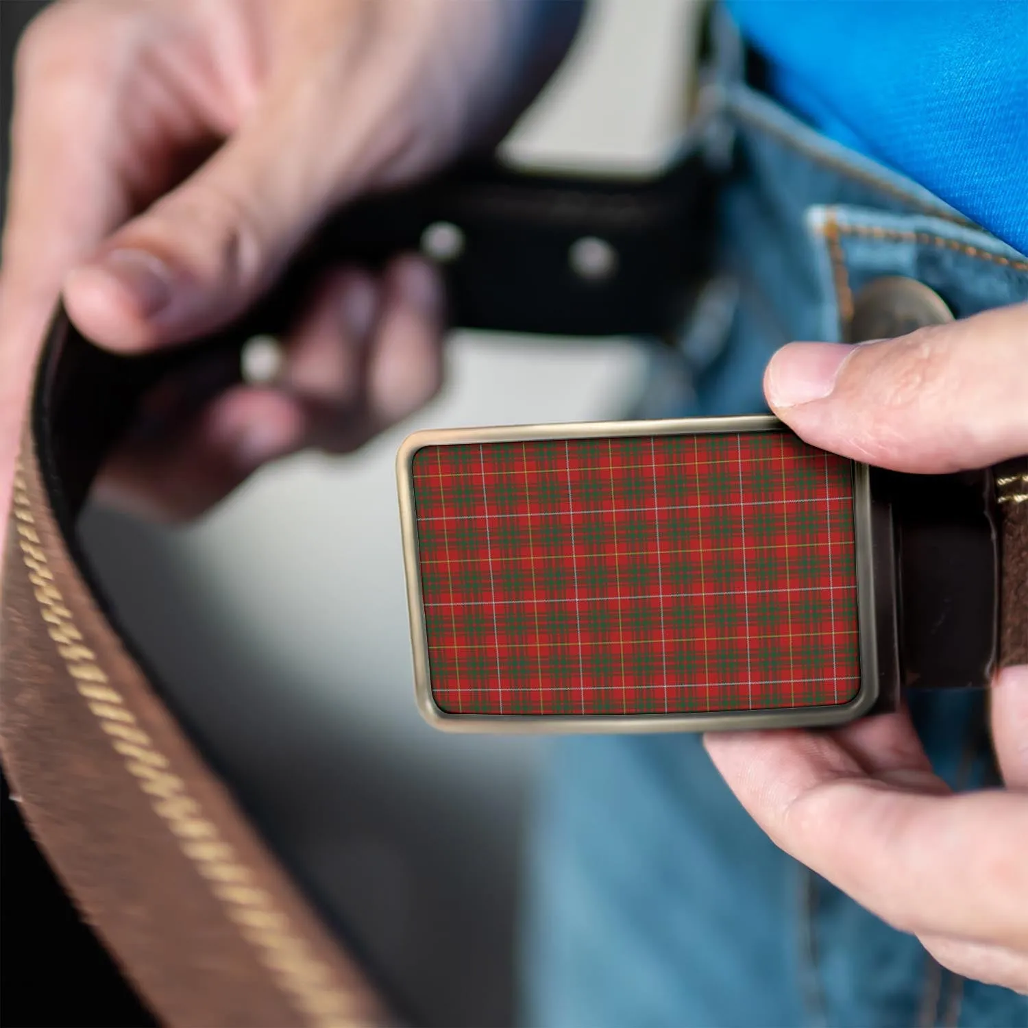 Bruce Tartan Belt Buckles