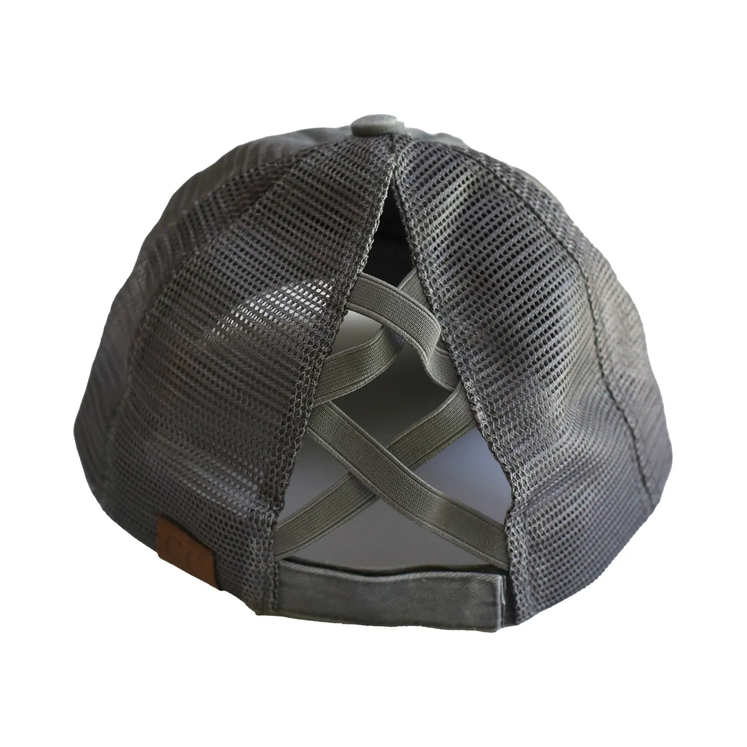 BT-780 C.C Criss Cross Pony Cap GREY/GREY