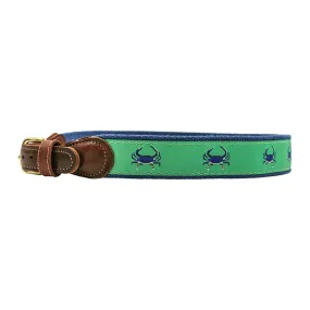 Buddy Belt - Crab on Green