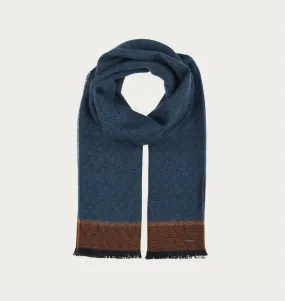 Bugatti Scarf with Graphic Design | Navy