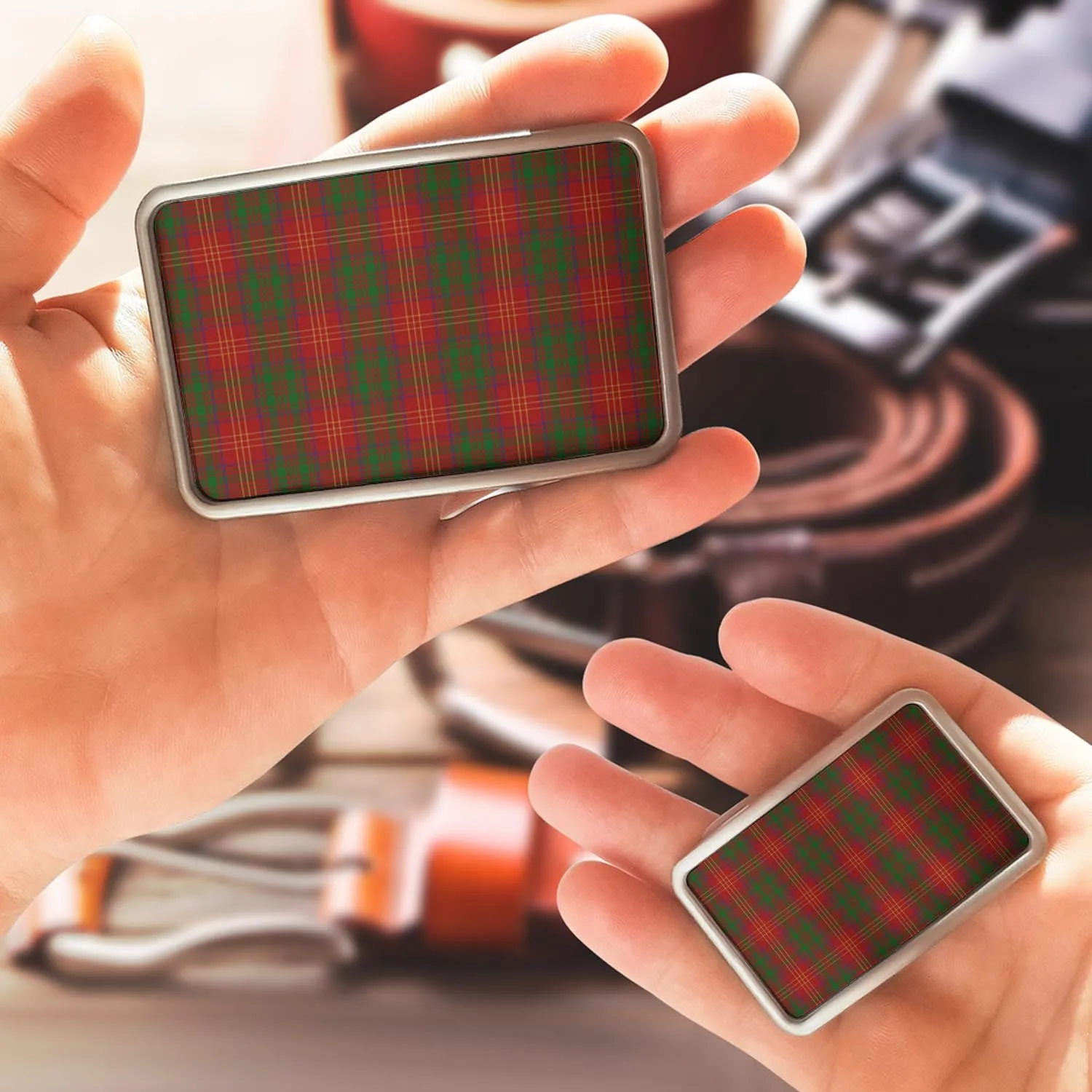 Burns Tartan Belt Buckles