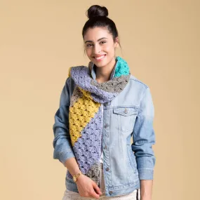 Caron On The Bias Crochet Scarf