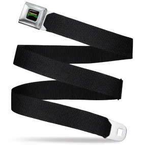 Classic TMNT Logo Full Color Seatbelt Belt - Black Webbing