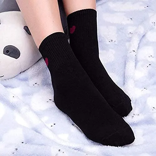 Corlap Women's Crew Socks Ankle High Cotton Fun Cute Athletic Running Socks Gifts For Women (5-Pairs With gifts Box)