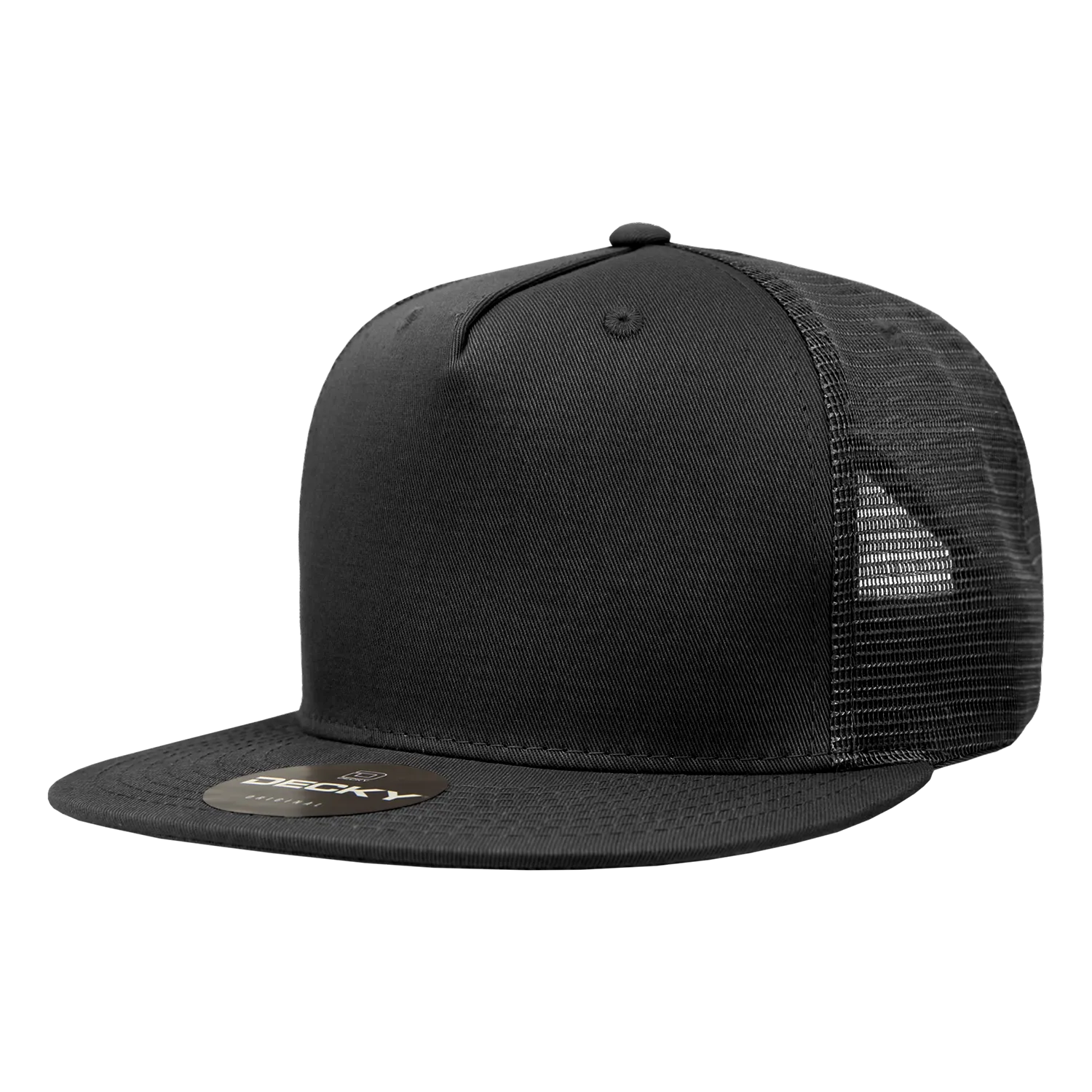 Decky 1040 Blank 5 Panel Trucker Snapback Hat - PALLET Pricing