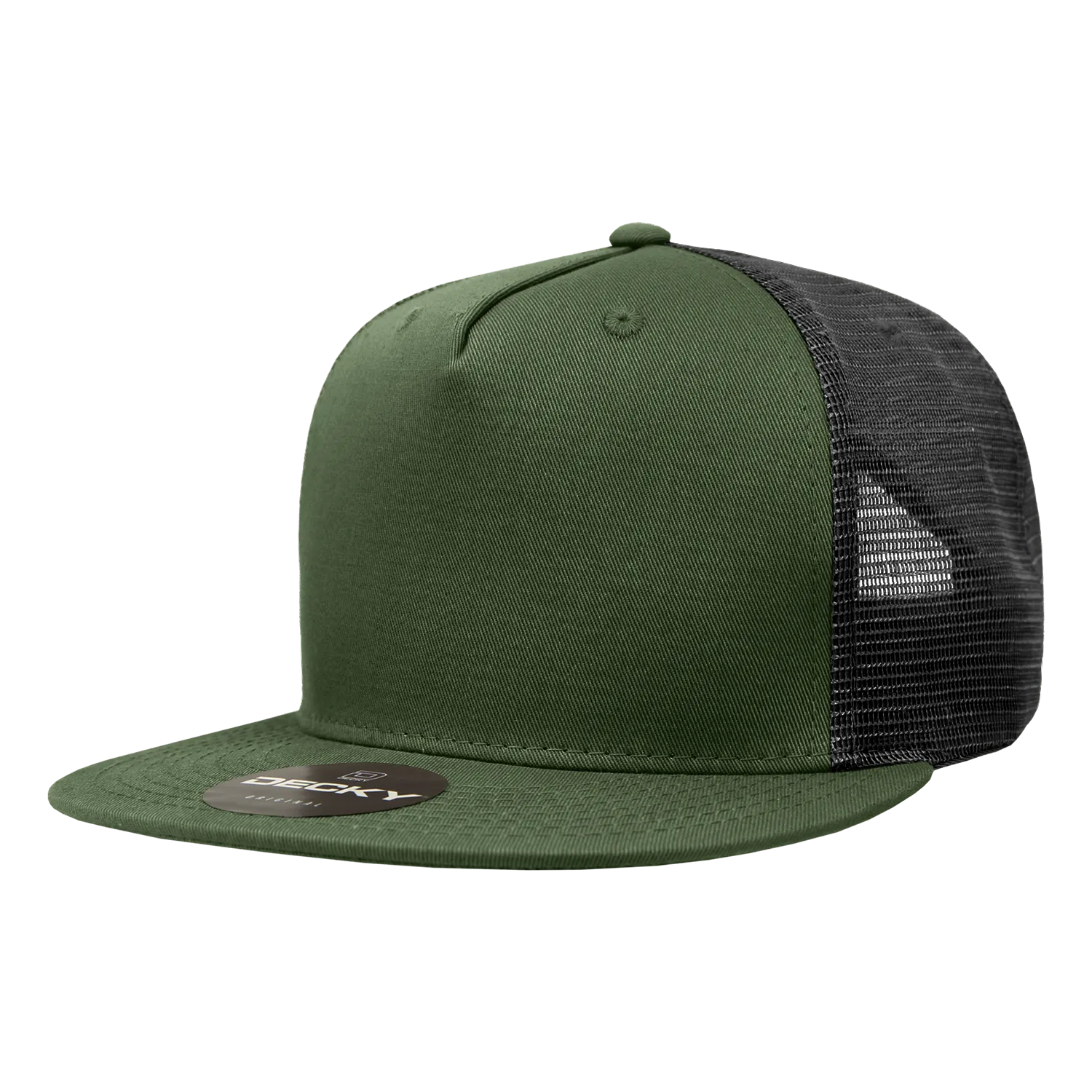 Decky 1040 Blank 5 Panel Trucker Snapback Hat - PALLET Pricing