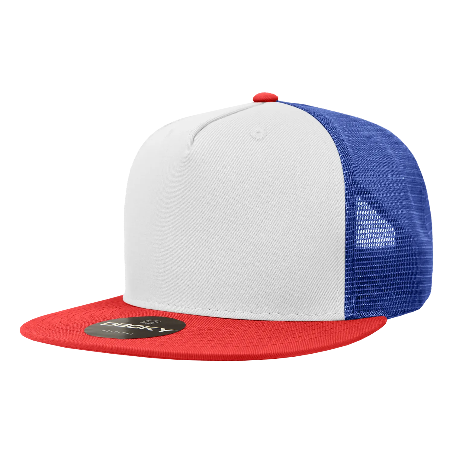 Decky 1040 Blank 5 Panel Trucker Snapback Hat - PALLET Pricing