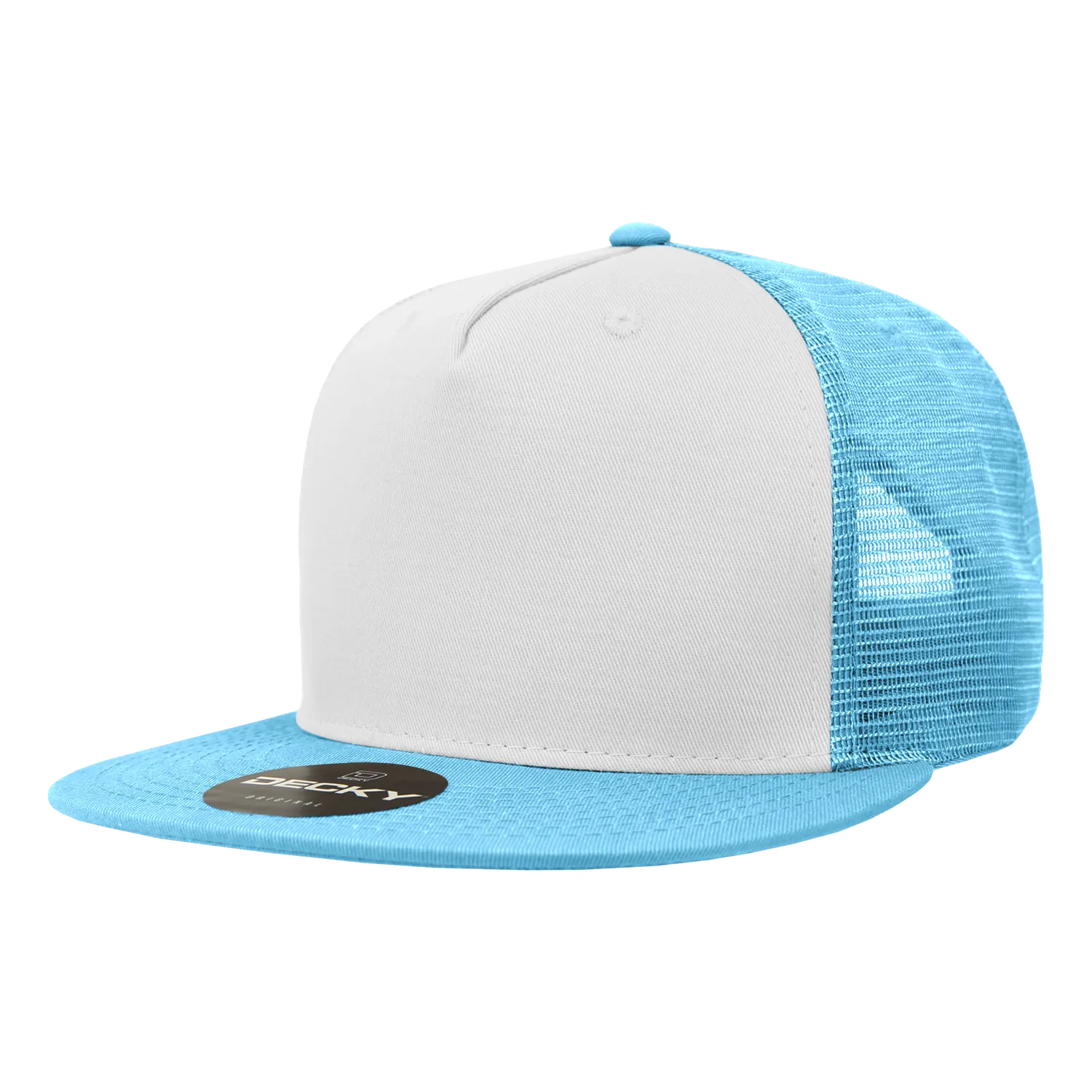 Decky 1040 Blank 5 Panel Trucker Snapback Hat - PALLET Pricing