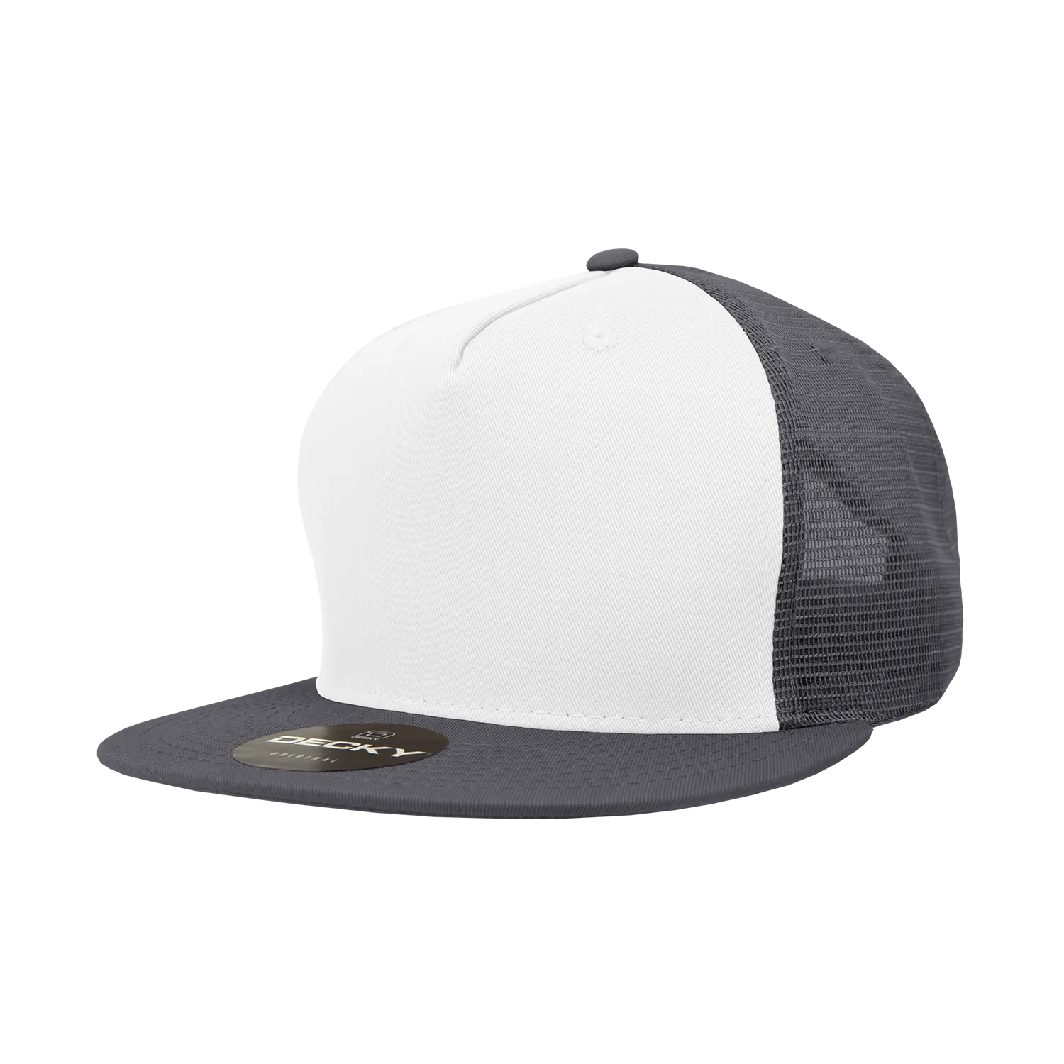 Decky 1040 Blank 5 Panel Trucker Snapback Hat - PALLET Pricing