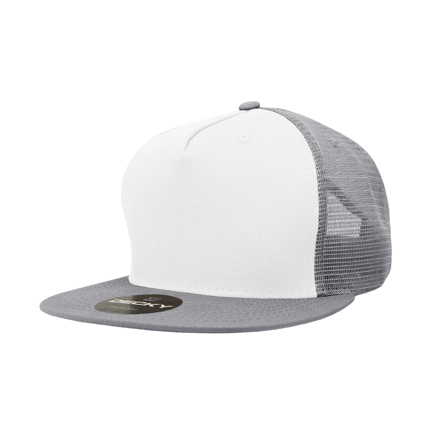 Decky 1040 Blank 5 Panel Trucker Snapback Hat - PALLET Pricing