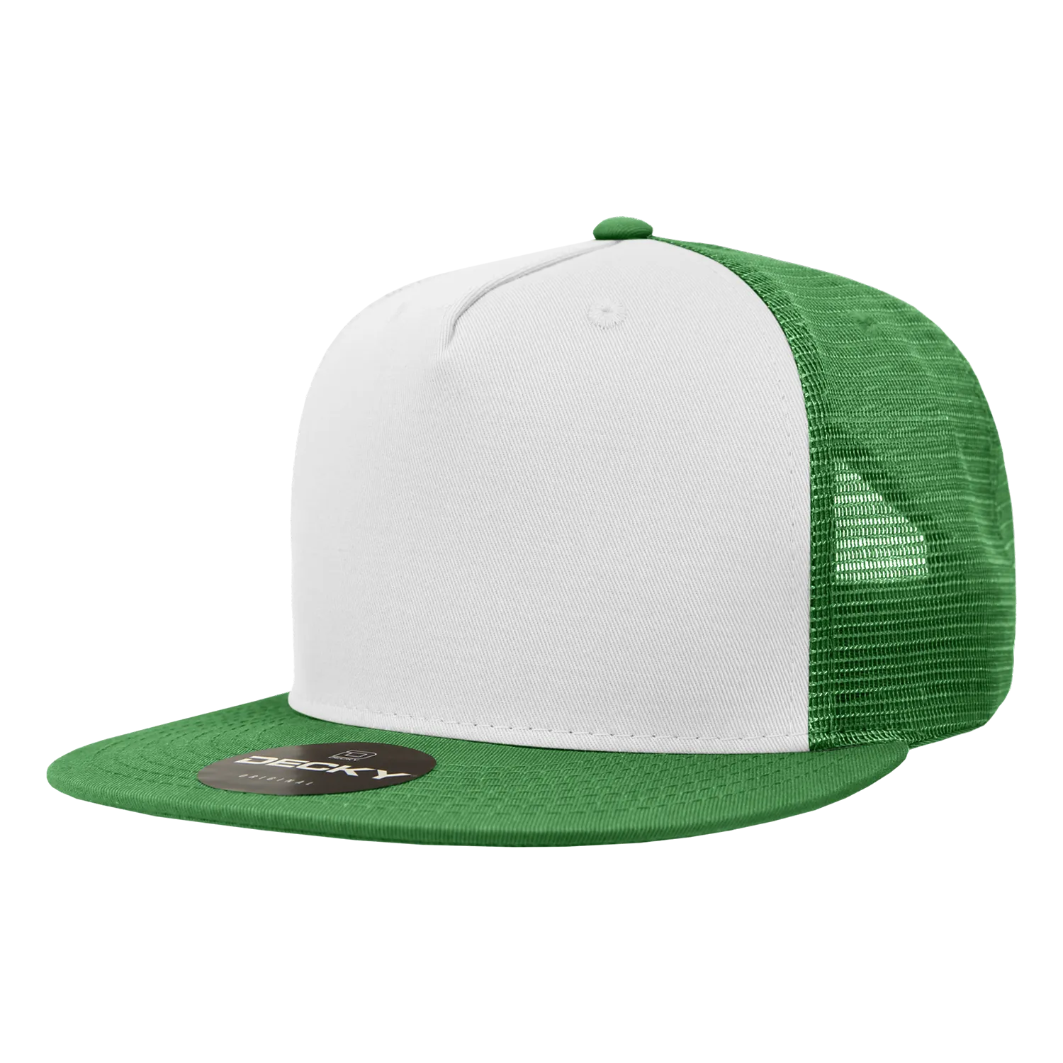 Decky 1040 Blank 5 Panel Trucker Snapback Hat - PALLET Pricing