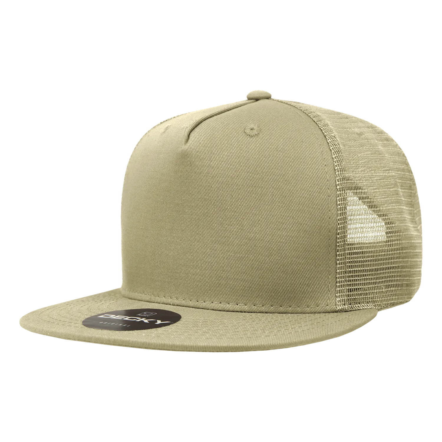 Decky 1040 Blank 5 Panel Trucker Snapback Hat - PALLET Pricing