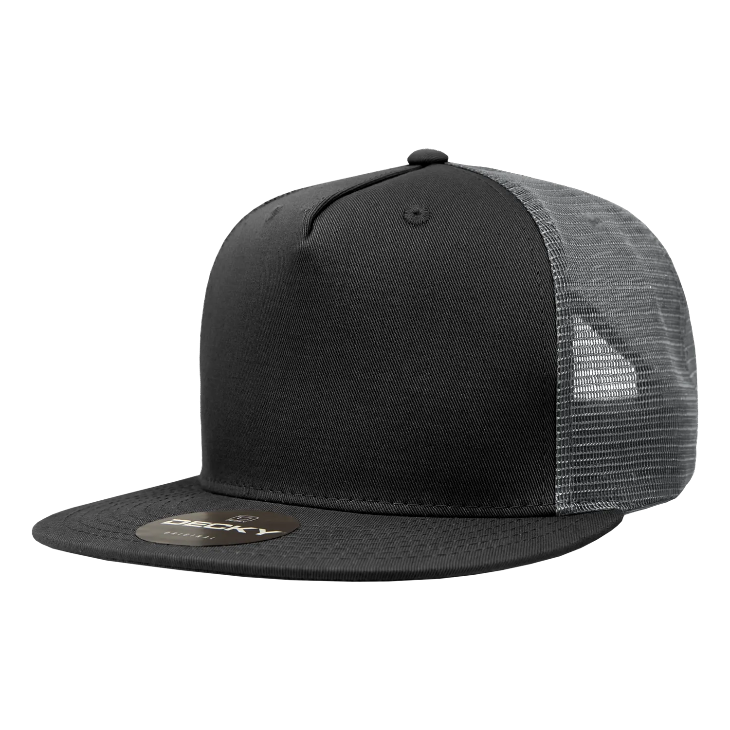 Decky 1040 Blank 5 Panel Trucker Snapback Hat - PALLET Pricing