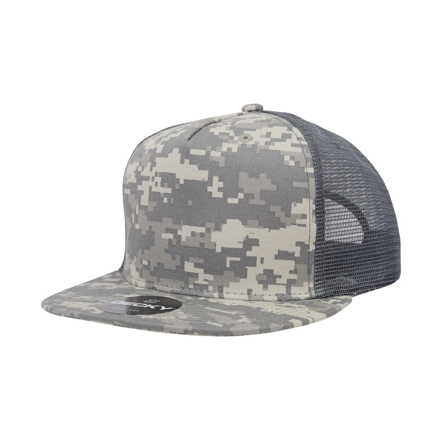 Decky 1040 Blank 5 Panel Trucker Snapback Hat - PALLET Pricing