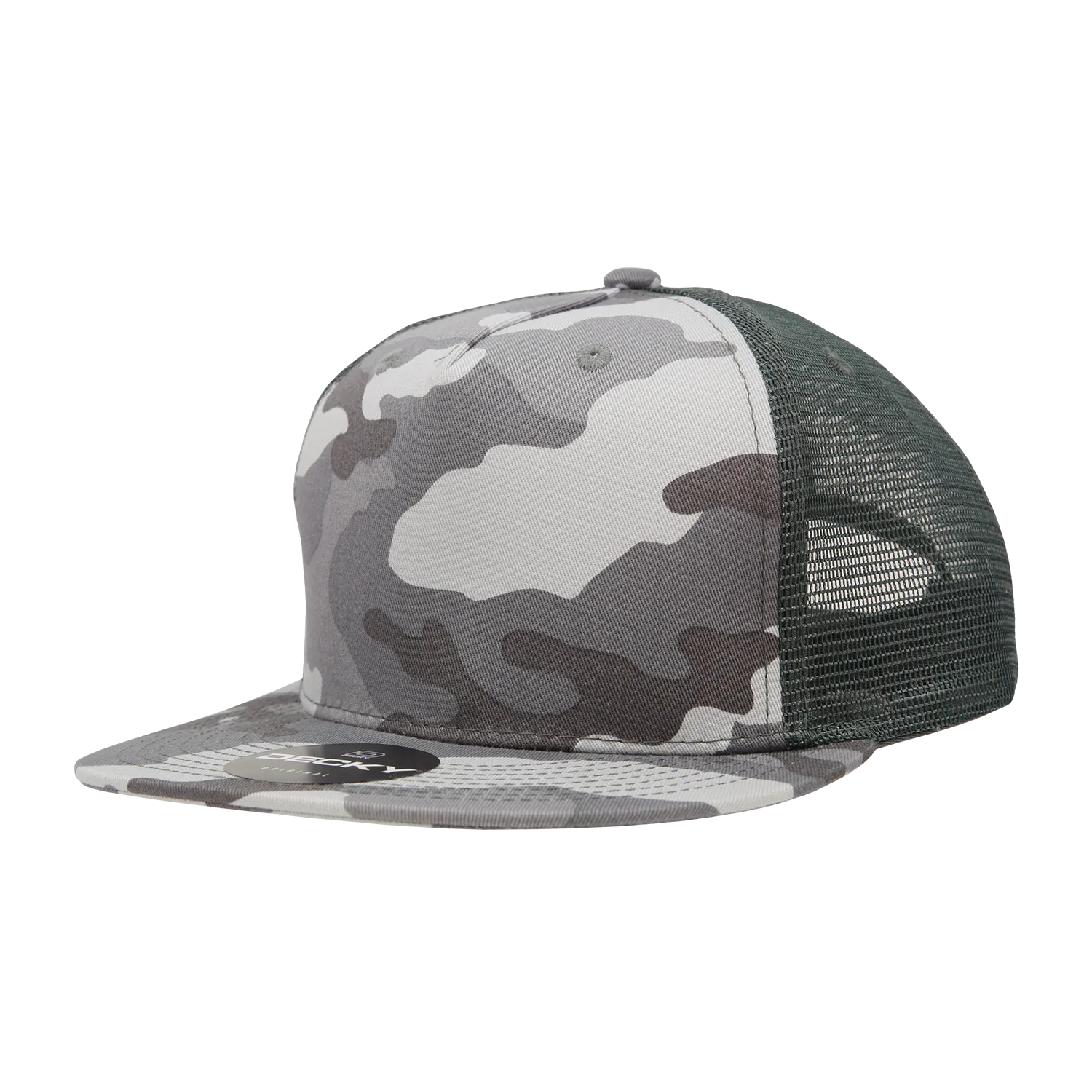 Decky 1040 Blank 5 Panel Trucker Snapback Hat - PALLET Pricing