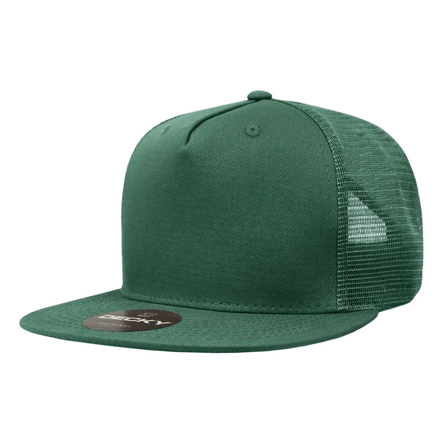 Decky 1040 Blank 5 Panel Trucker Snapback Hat - PALLET Pricing