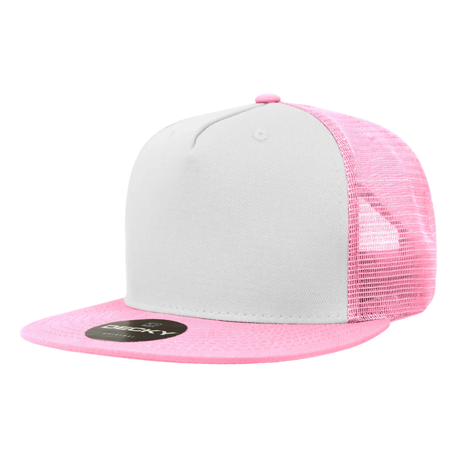 Decky 1040 Blank 5 Panel Trucker Snapback Hat - PALLET Pricing