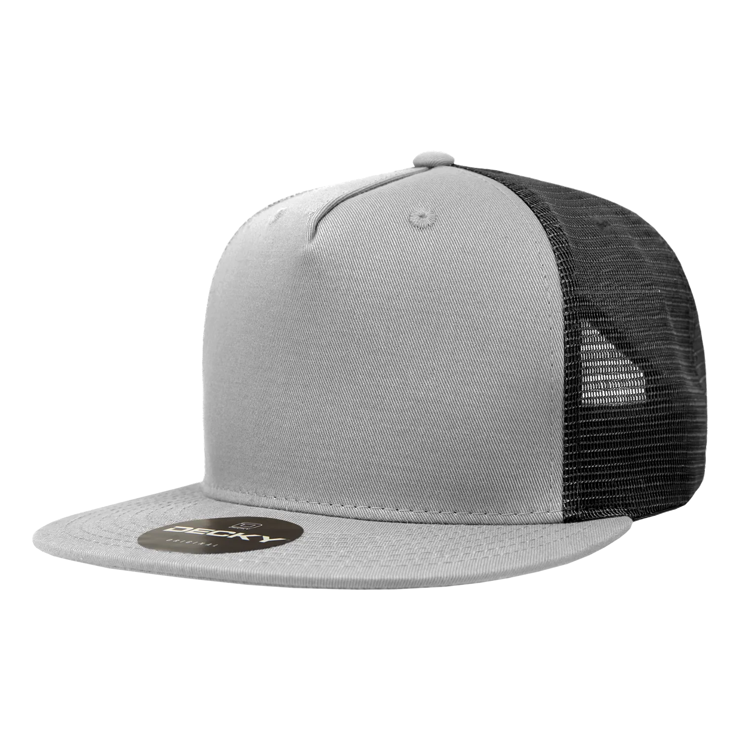 Decky 1040 Blank 5 Panel Trucker Snapback Hat - PALLET Pricing