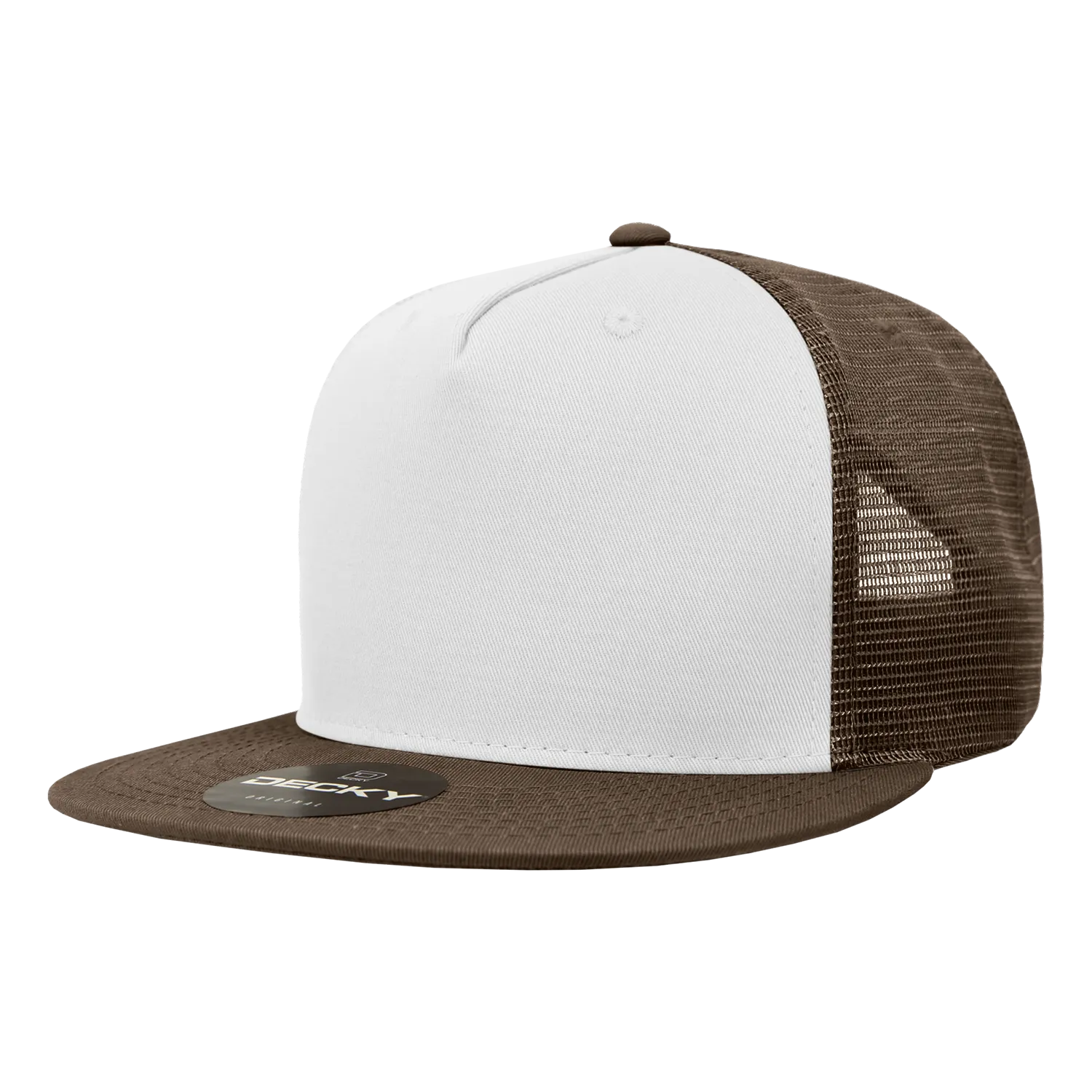 Decky 1040 Blank 5 Panel Trucker Snapback Hat - PALLET Pricing