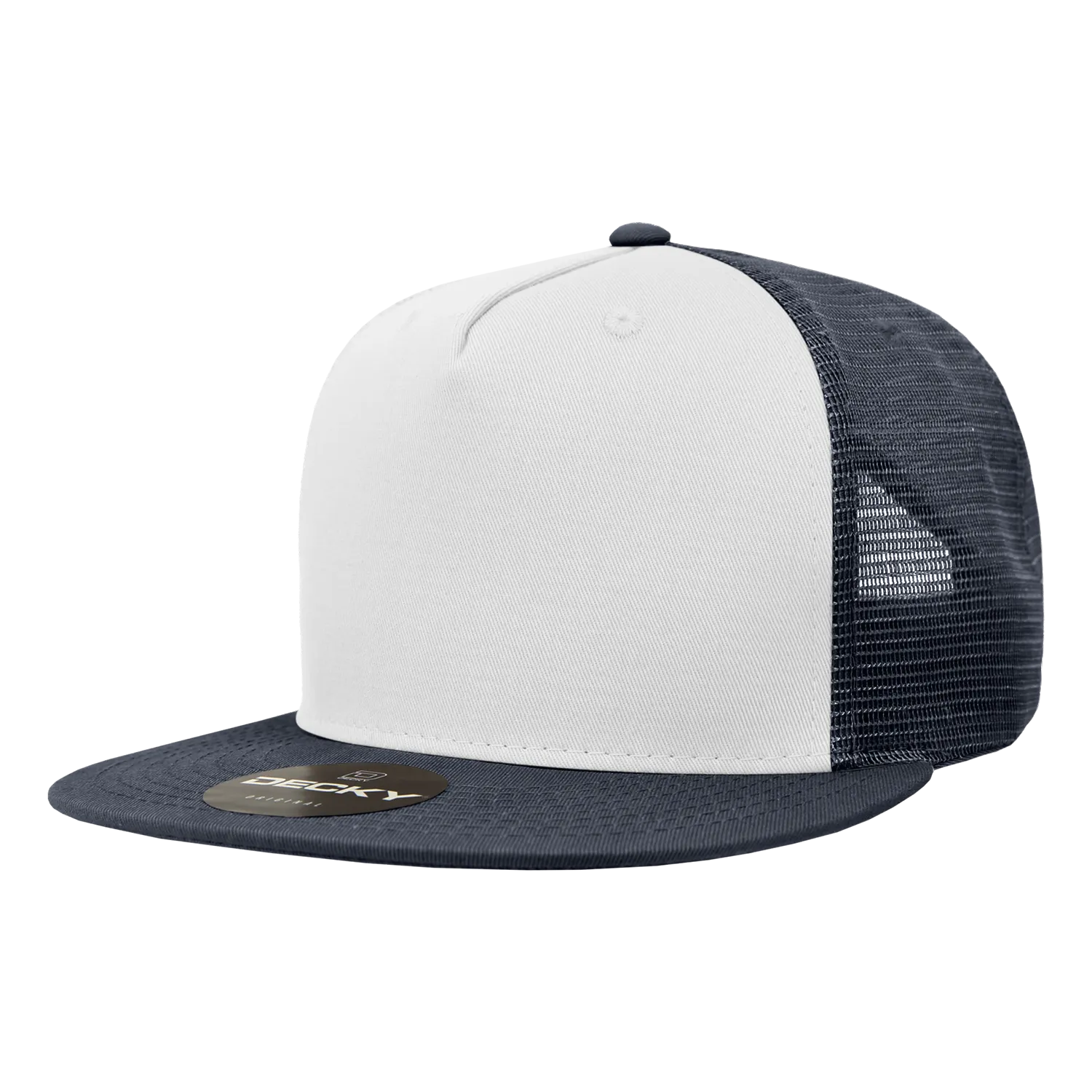 Decky 1040 Blank 5 Panel Trucker Snapback Hat - PALLET Pricing