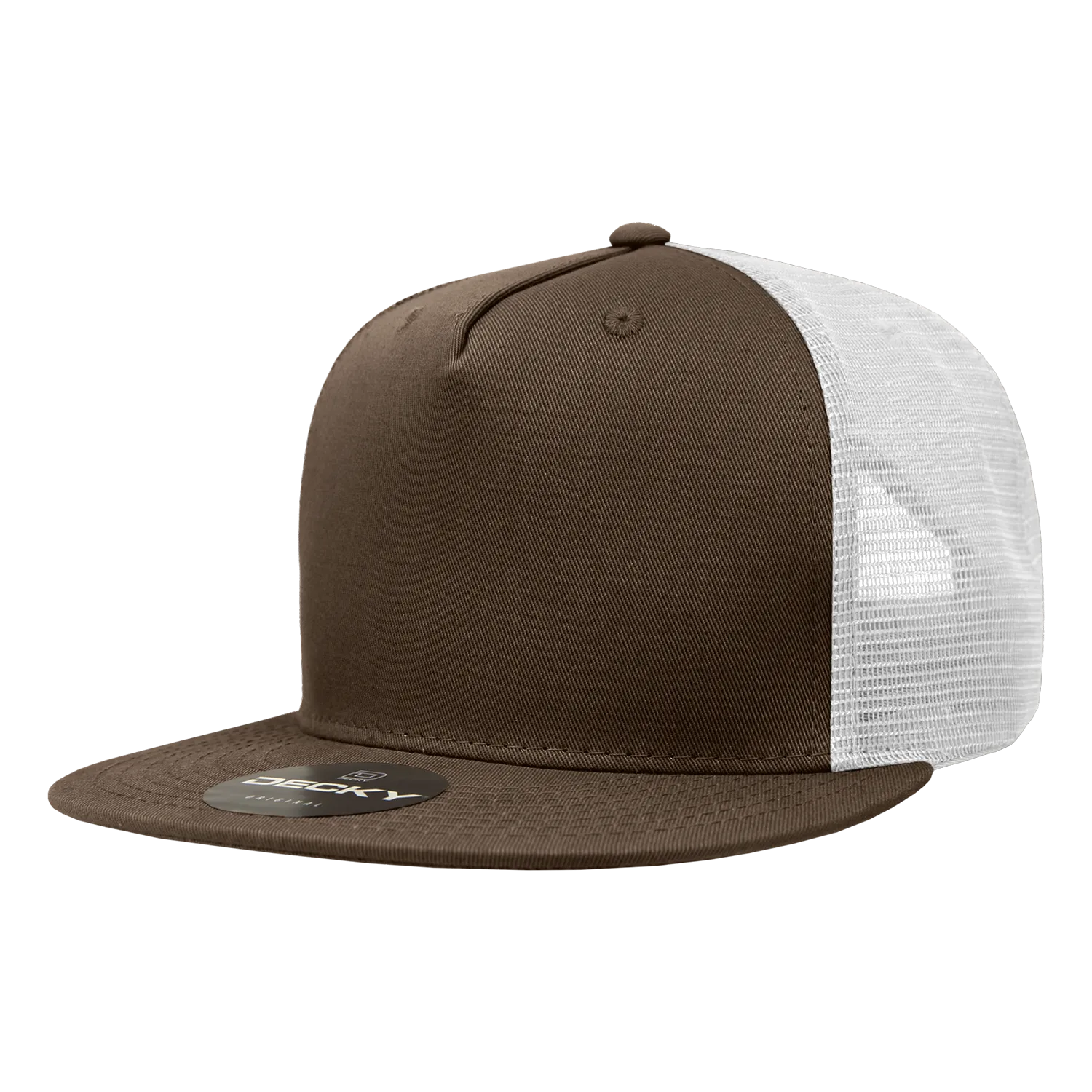 Decky 1040 Blank 5 Panel Trucker Snapback Hat - PALLET Pricing