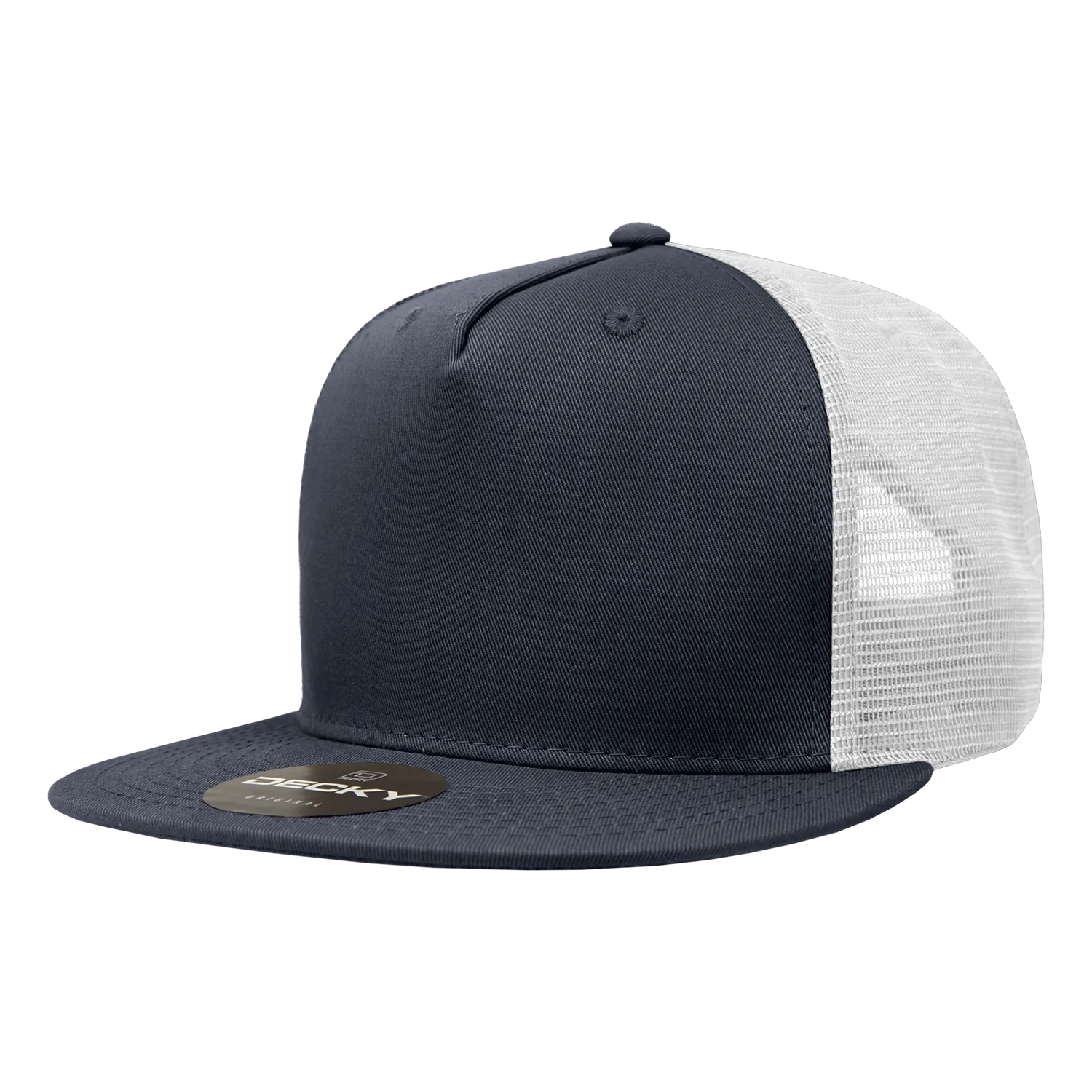 Decky 1040 Blank 5 Panel Trucker Snapback Hat - PALLET Pricing