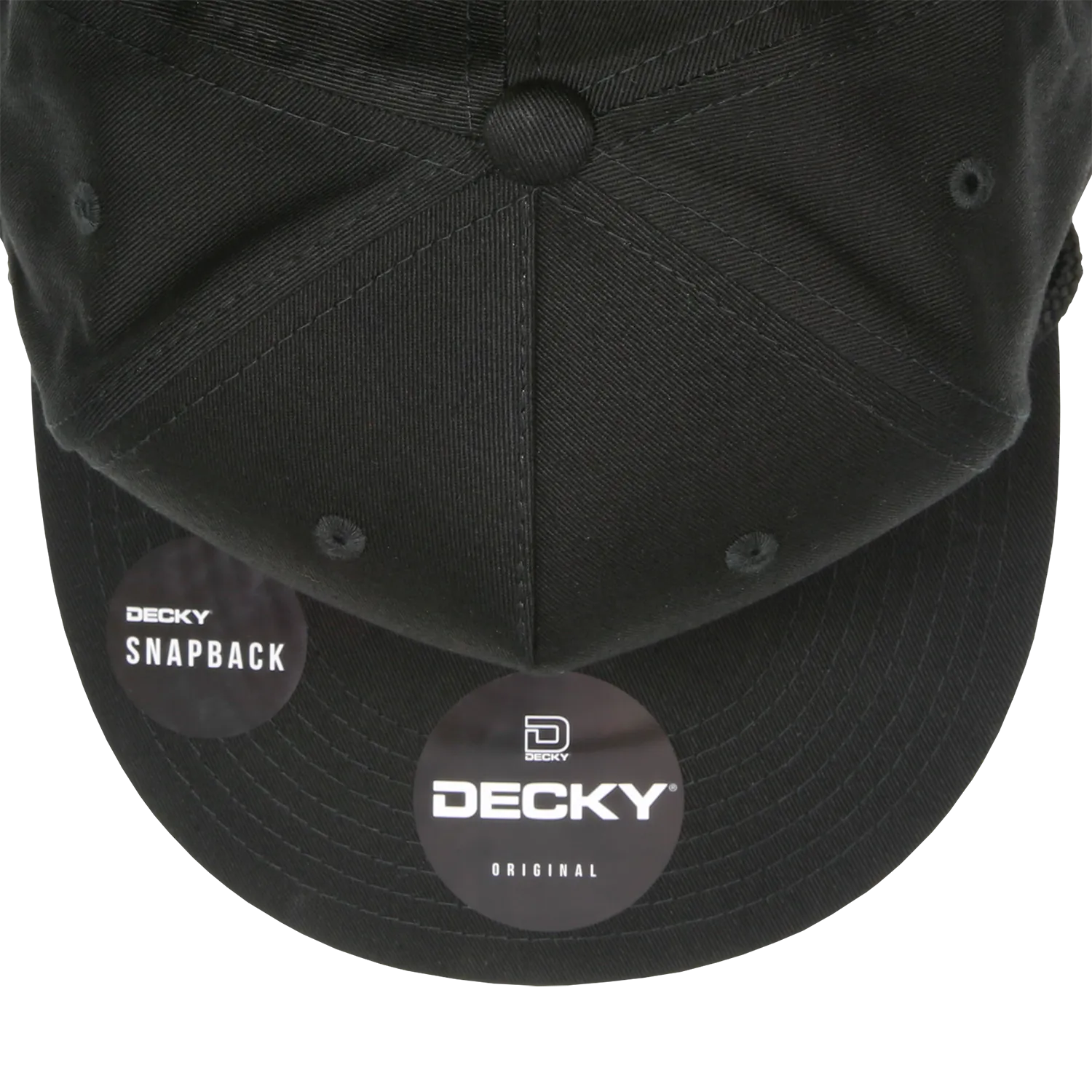 Decky 1041 Classic Flat Bill Golf Hat with Rope, Snapback - Pallet Pricing