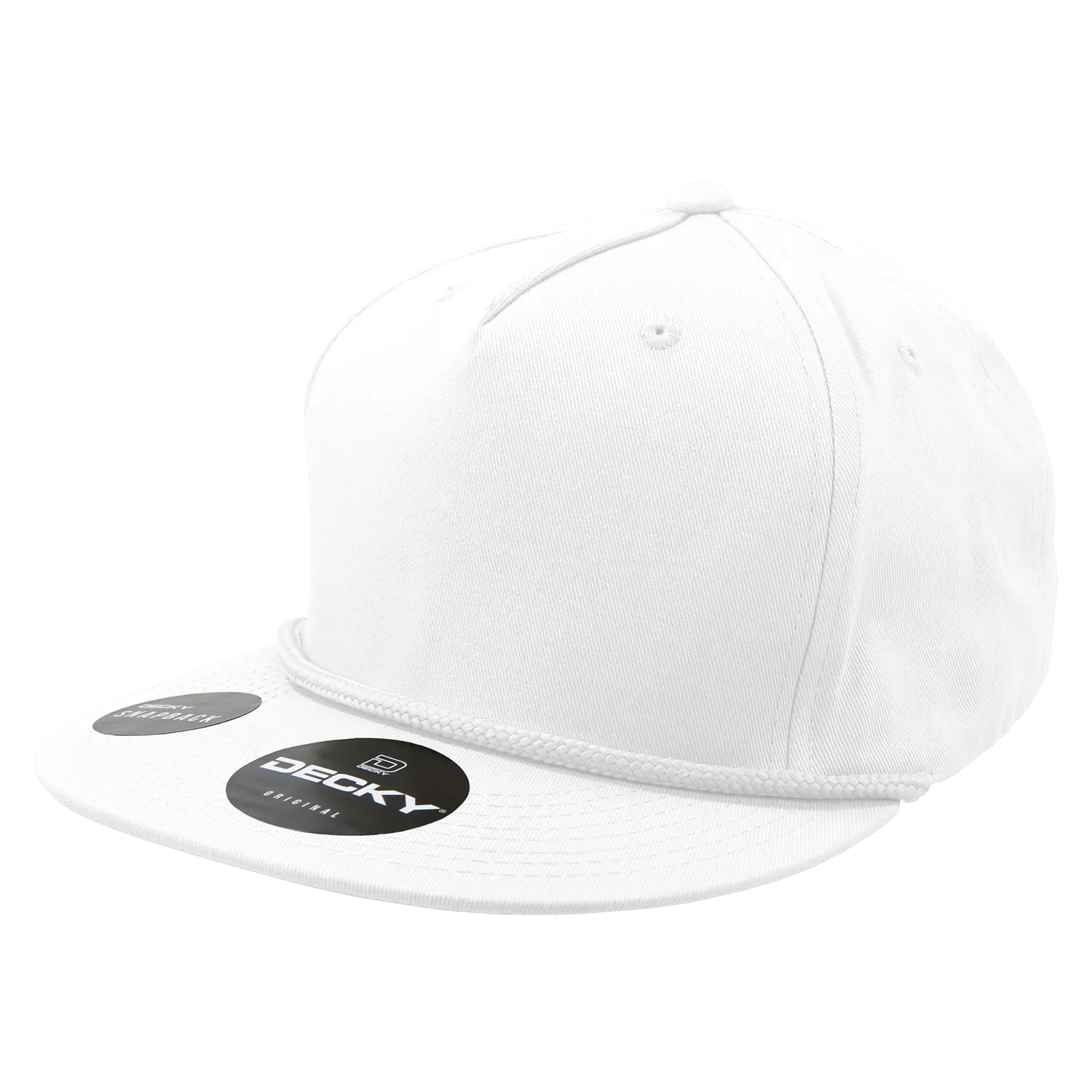 Decky 1041 Classic Flat Bill Golf Hat with Rope, Snapback - Pallet Pricing