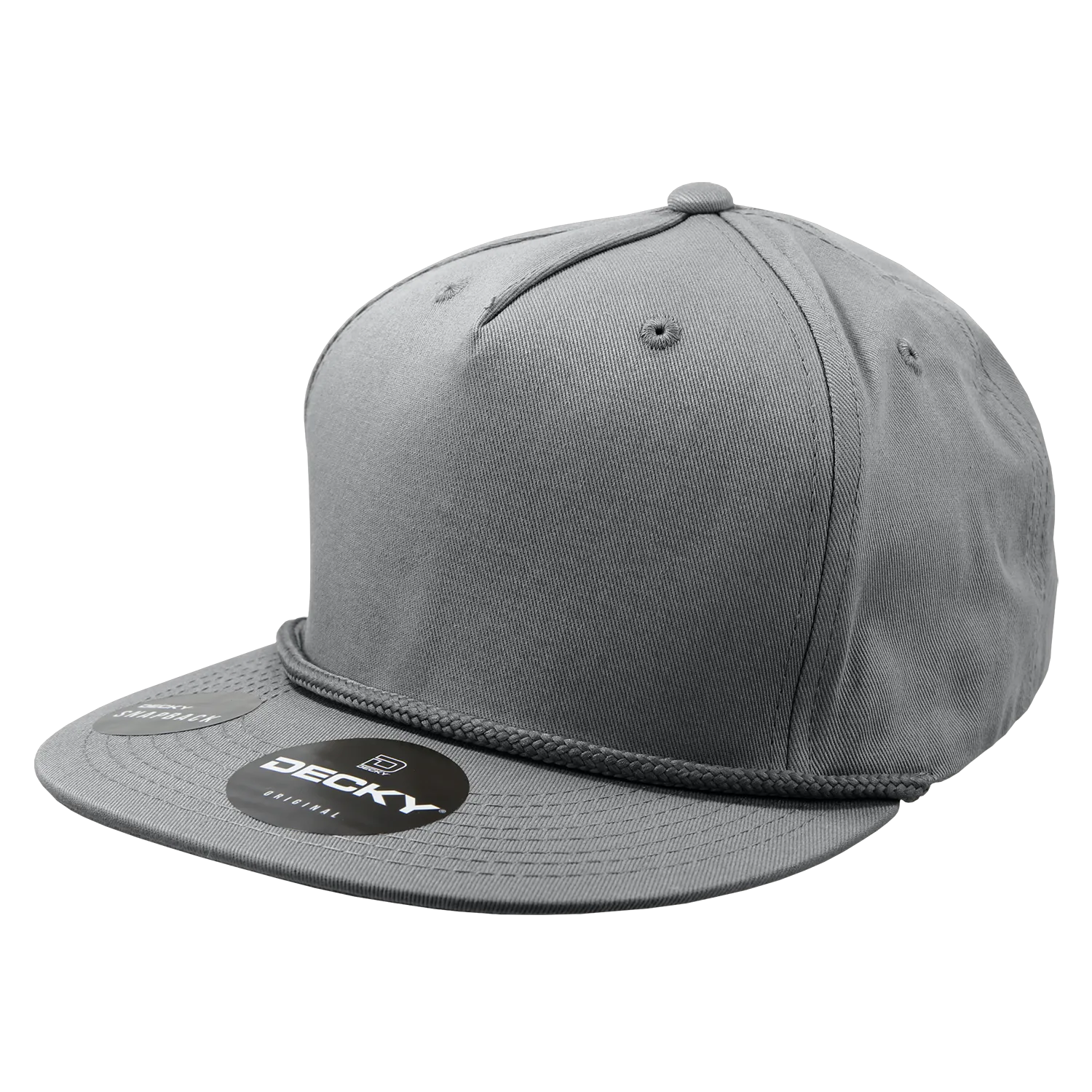 Decky 1041 Classic Flat Bill Golf Hat with Rope, Snapback