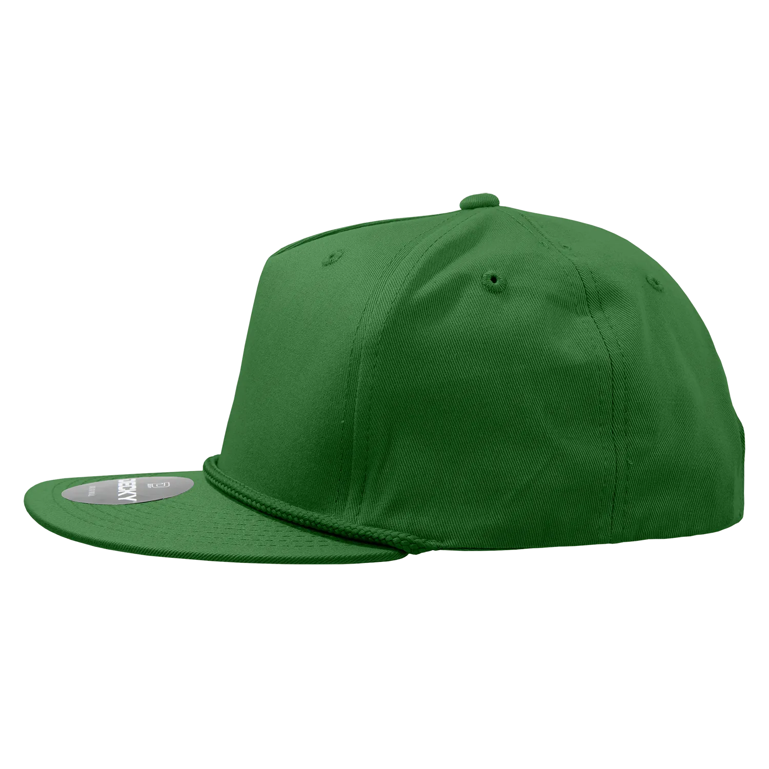 Decky 1041 Classic Flat Bill Golf Hat with Rope, Snapback