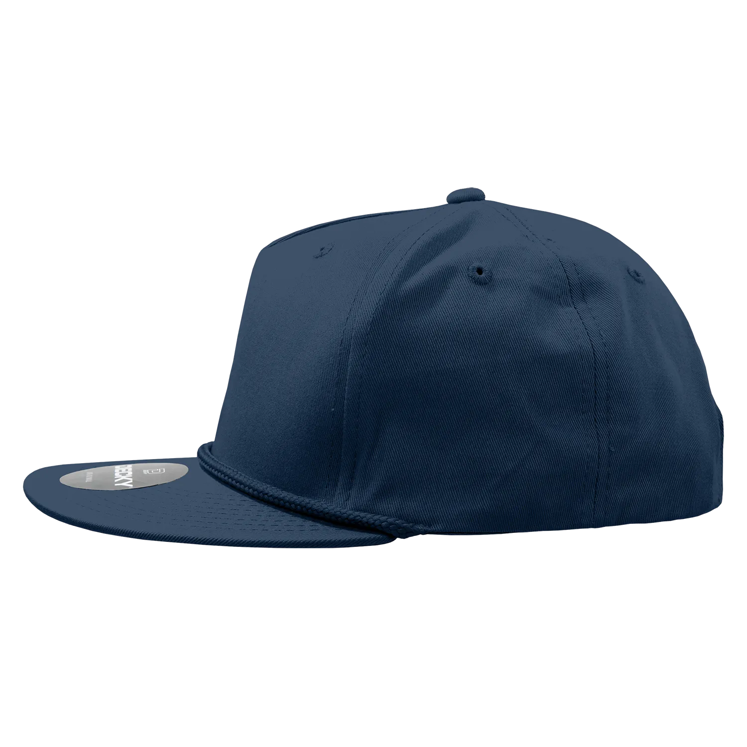 Decky 1041 Classic Flat Bill Golf Hat with Rope, Snapback