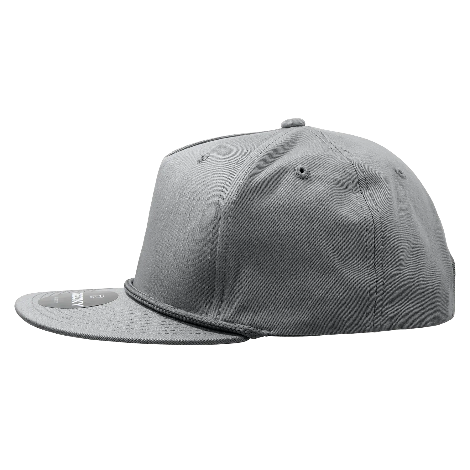 Decky 1041 Classic Flat Bill Golf Hat with Rope, Snapback