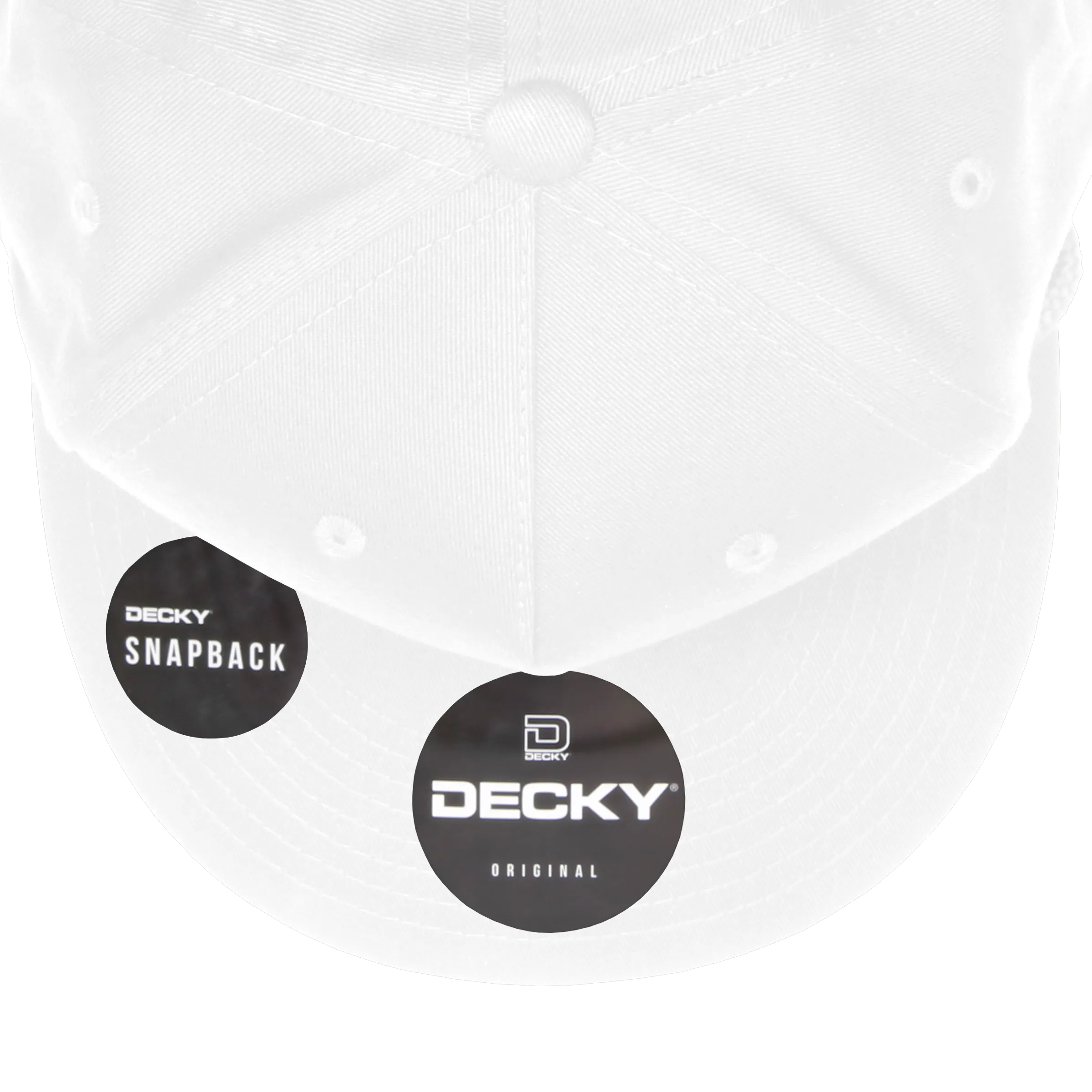 Decky 1041 Classic Flat Bill Golf Hat with Rope, Snapback