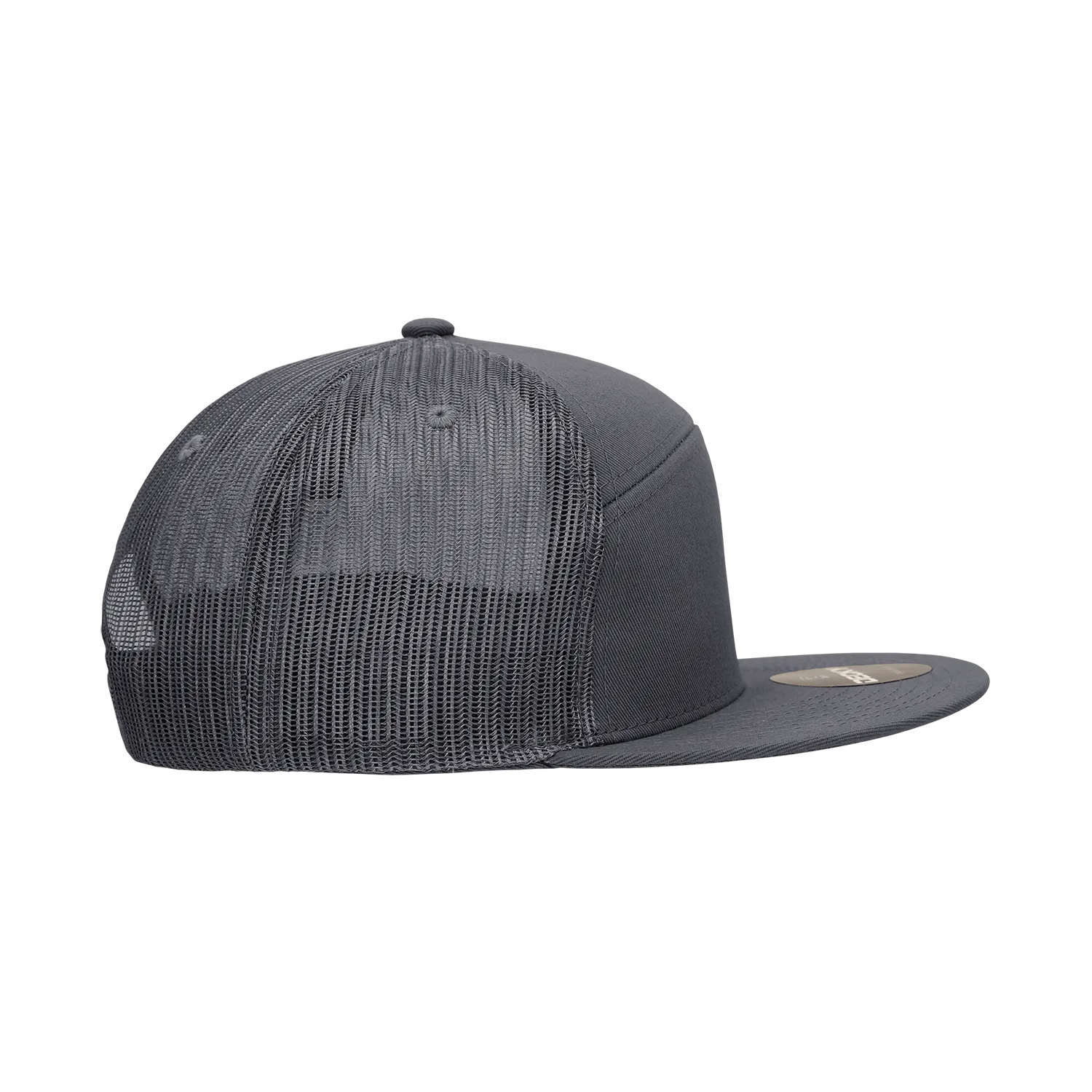 Decky 1133 7 Panel High Profile Structured Cotton Blend Trucker Hat