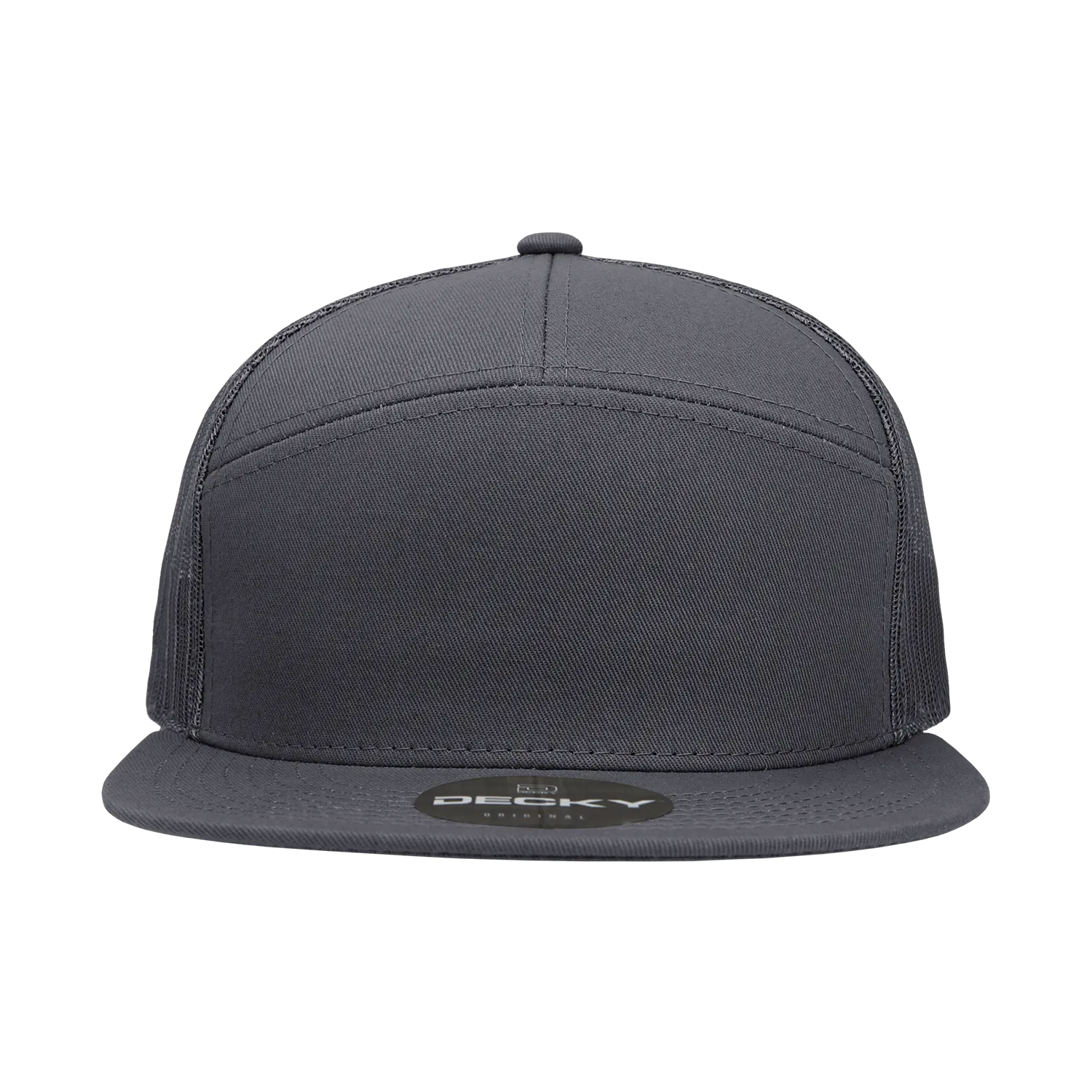 Decky 1133 7 Panel High Profile Structured Cotton Blend Trucker Hat