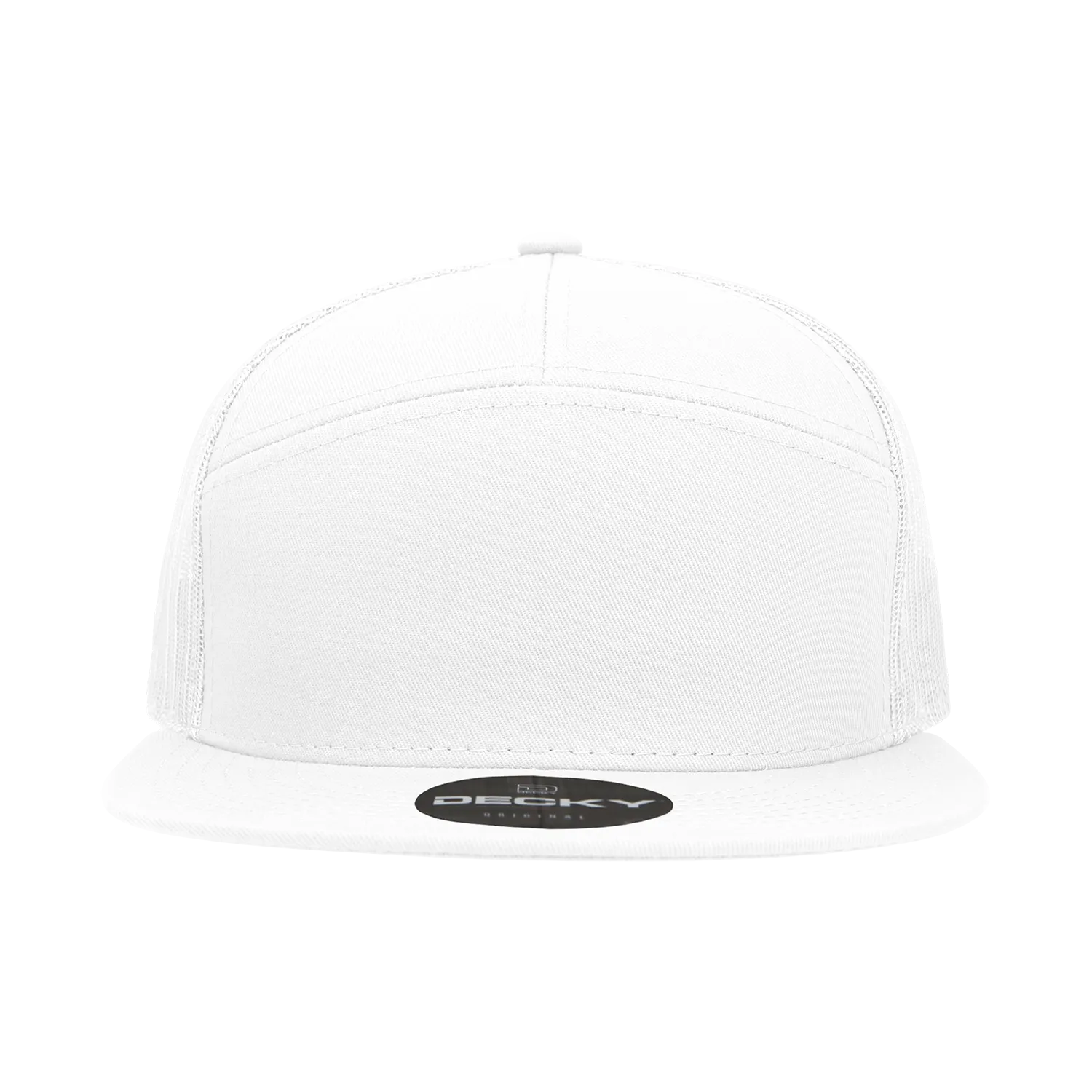 Decky 1133 7 Panel High Profile Structured Cotton Blend Trucker Hat