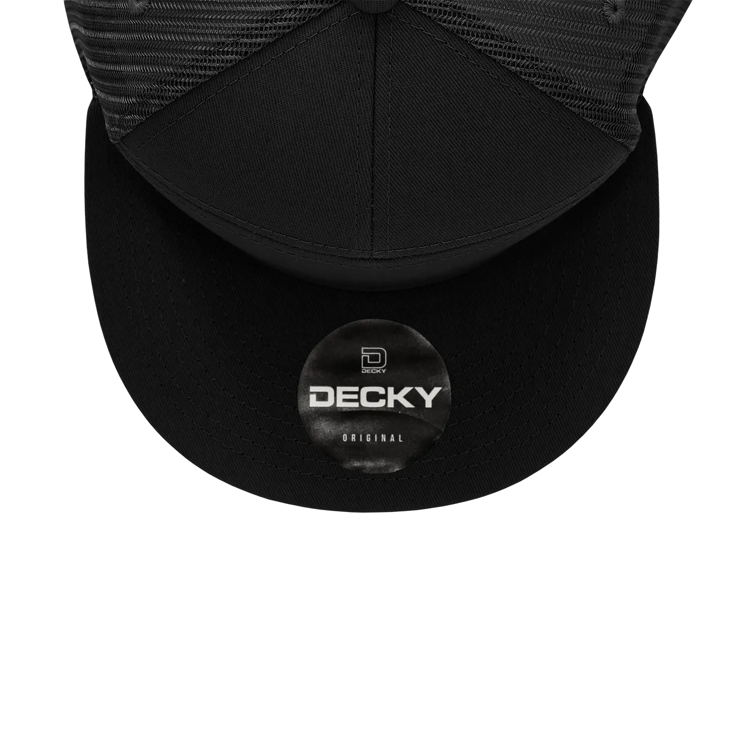 Decky 1133 7 Panel High Profile Structured Cotton Blend Trucker Hat