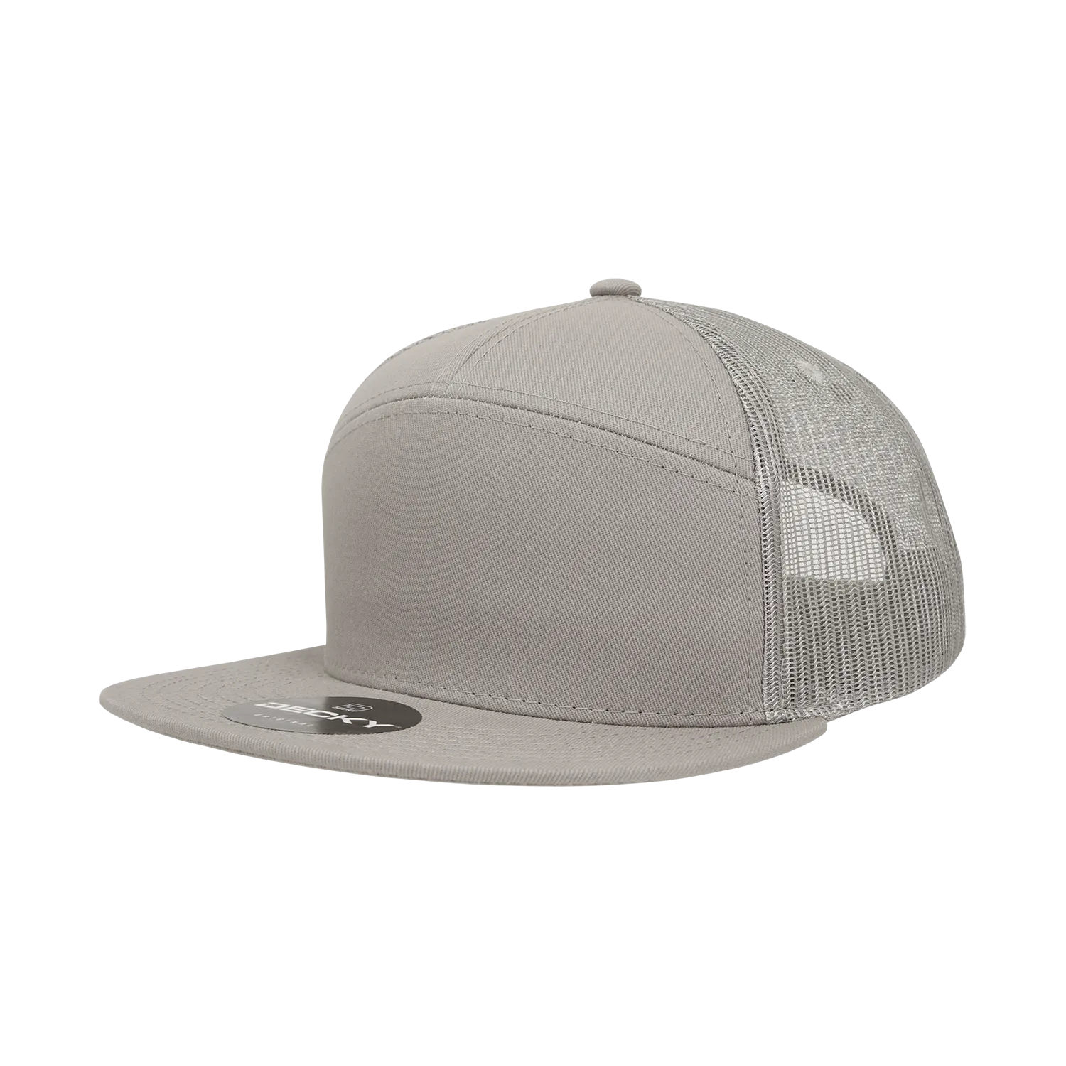 Decky 1133 7 Panel High Profile Structured Cotton Blend Trucker Hat