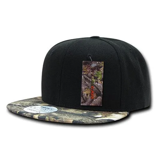 Decky 390 Hybricam Camo Bill Flatbill Snapback Hat