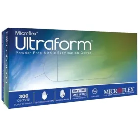 Exam Glove Ultraform® Medium NonSterile Nitrile Standard Cuff Length Textured Fingertips Blue Not Rated - Microflex Medical  Mfr# UF-524-M