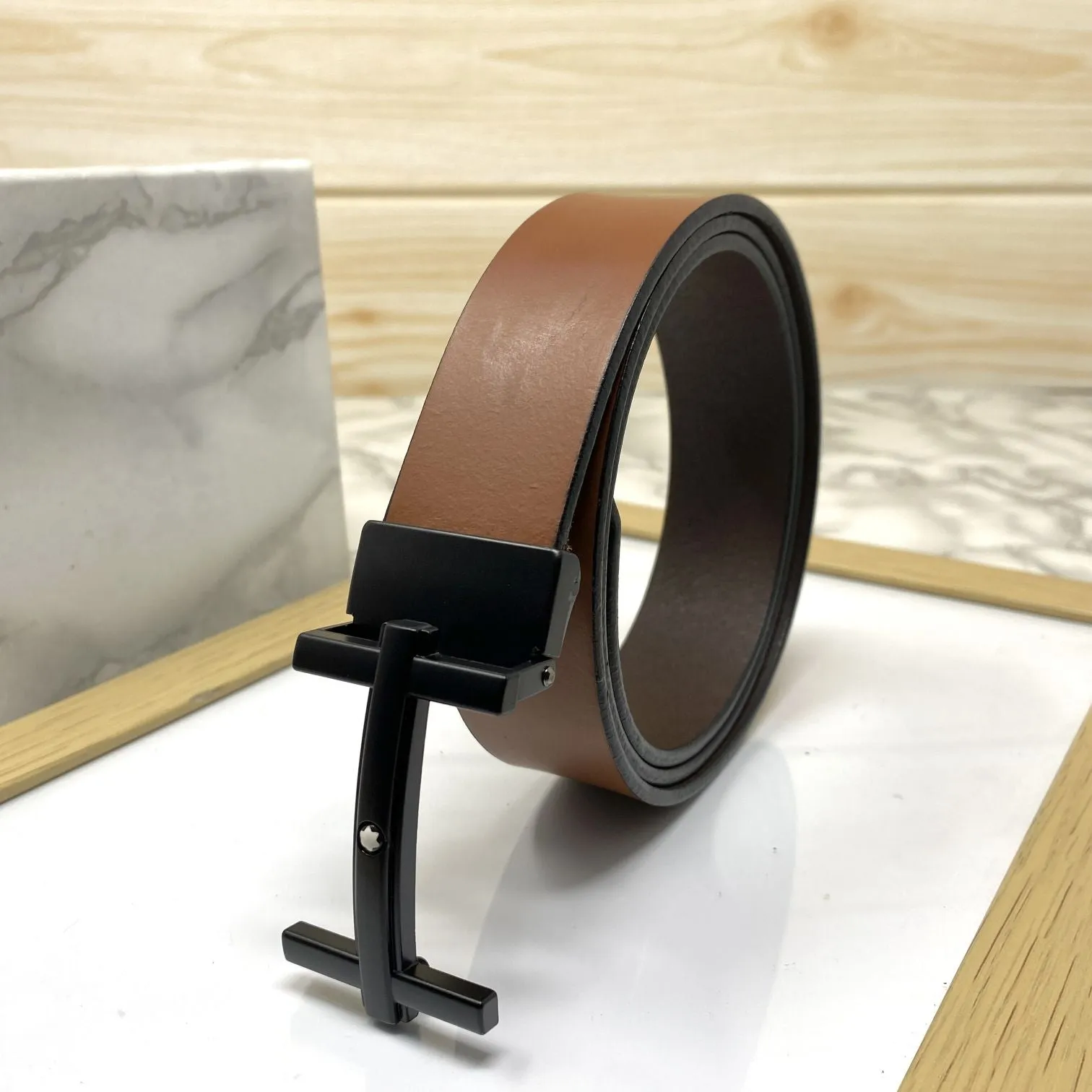 H-Point Premium Quality Leather Strap Belt-JonasParamount